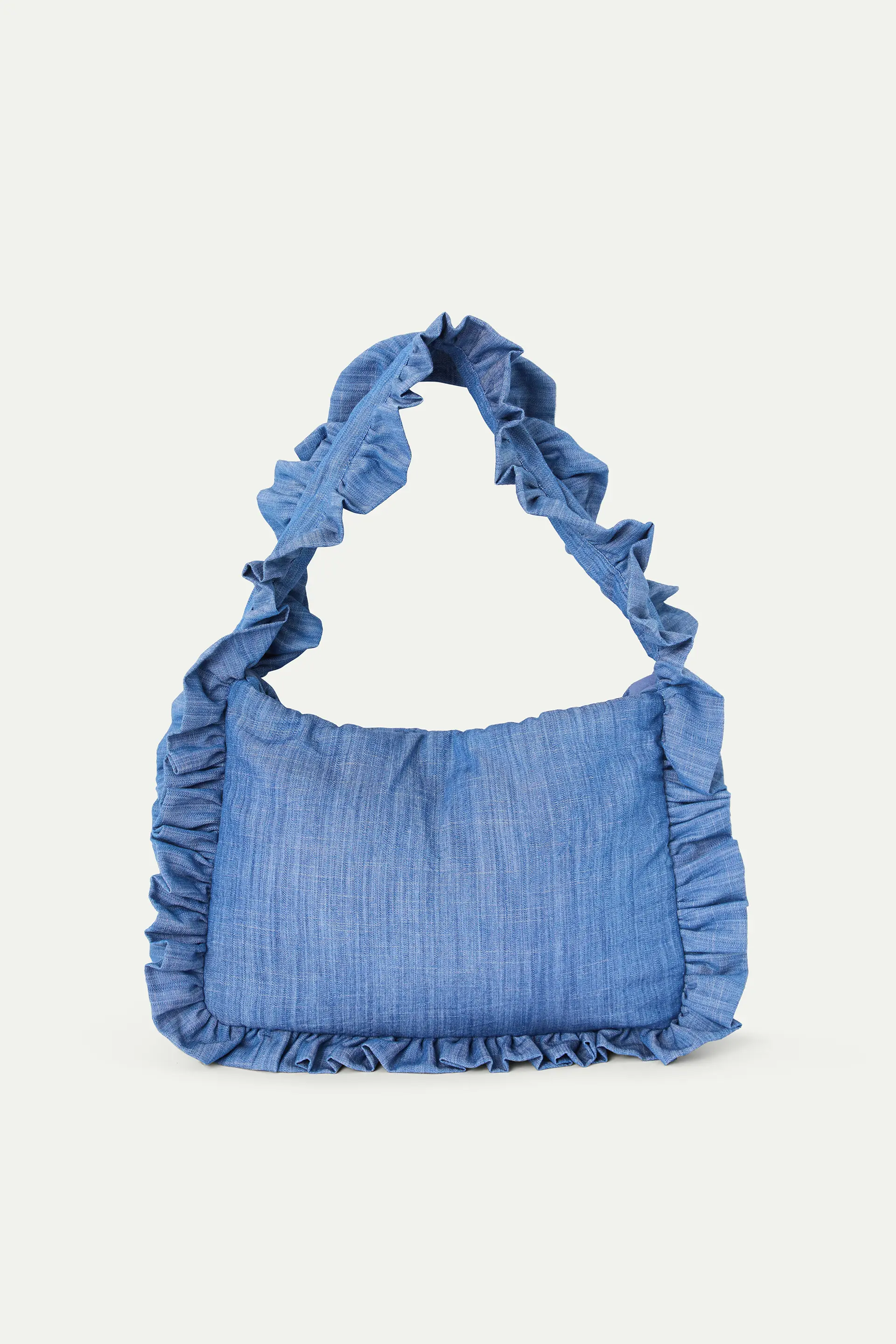 Bolso 100% algodón chambray azul claro - Image 3