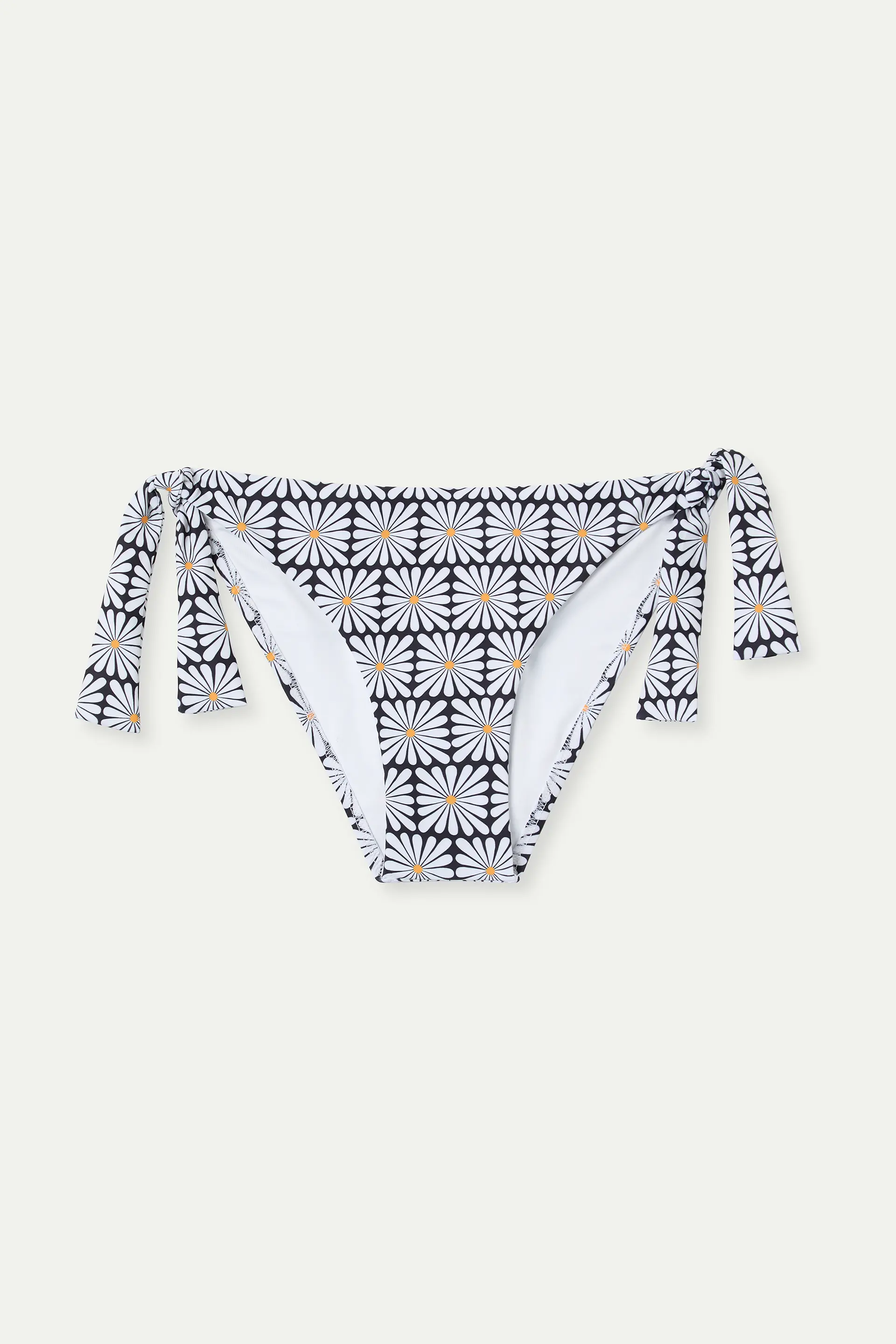 Braguita Bikini lazada con estampado Olive Flower Black - Image 2