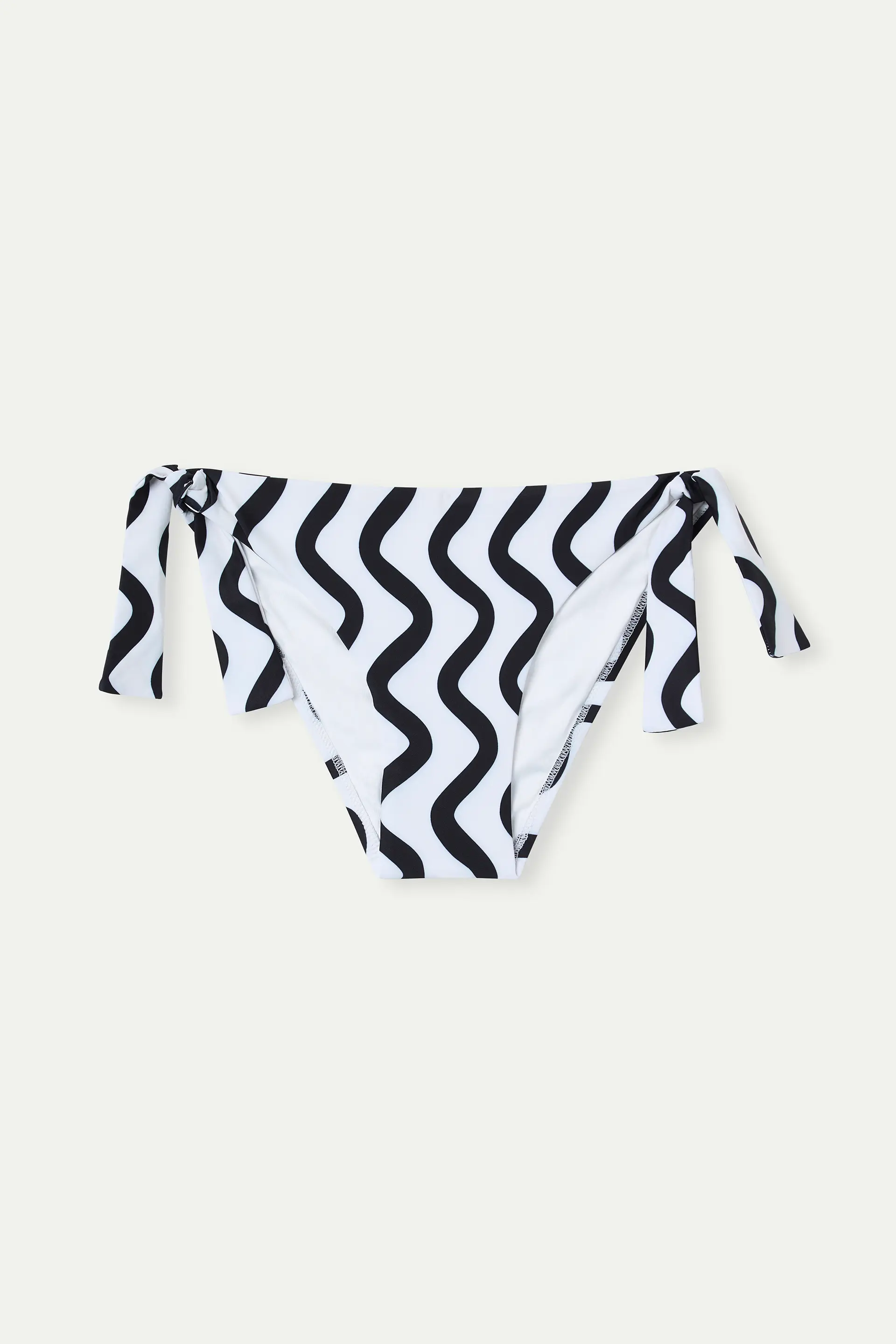 Braguita Bikini lazada con estampado Wave Black & White - Image 2