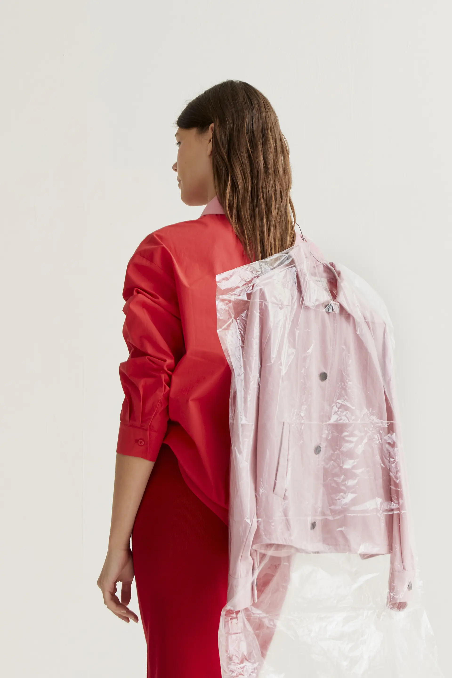 Camisa 100% algodón bicolor rosa y rojo - Image 7