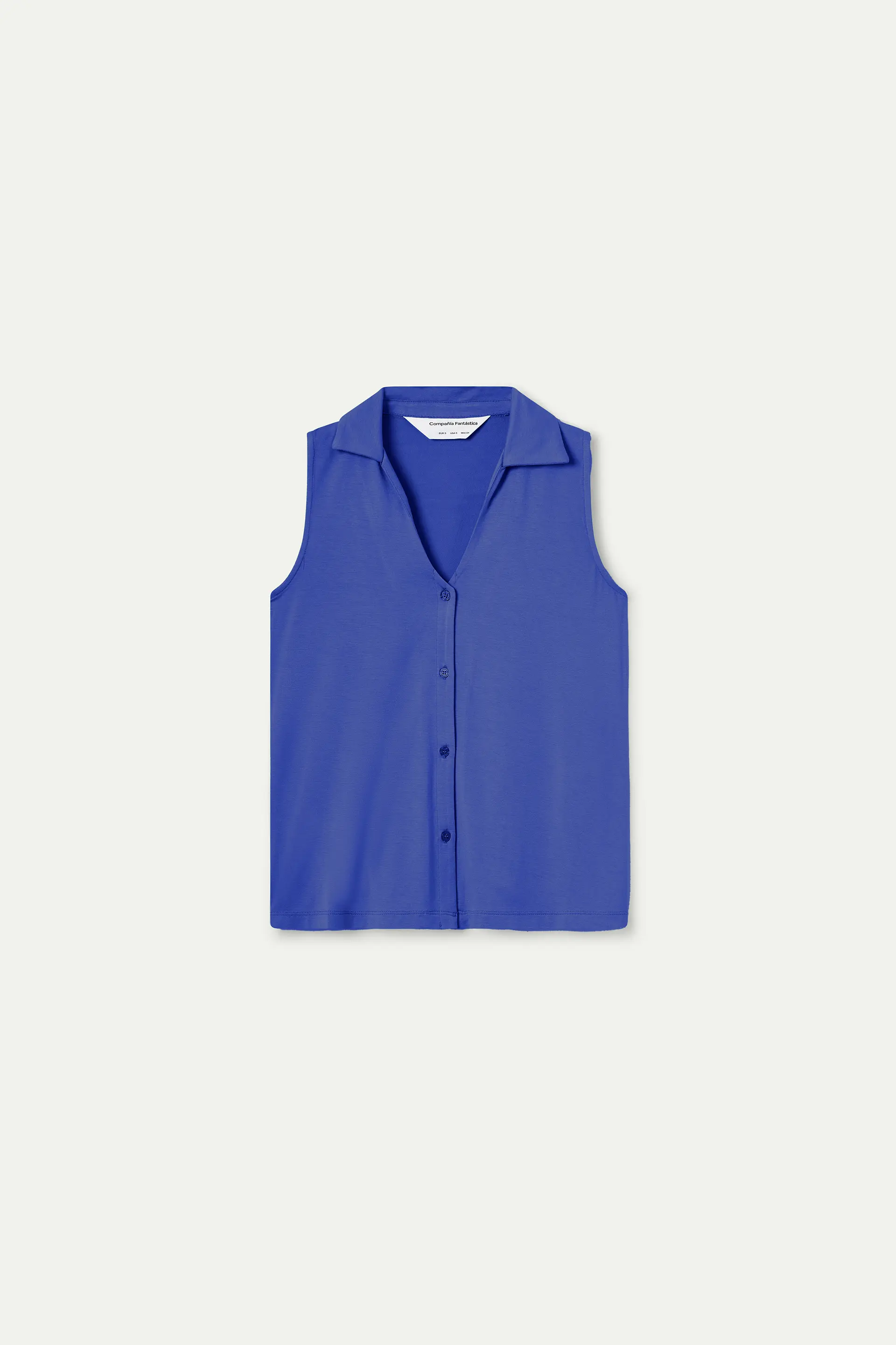 Camisa básica azul - Image 2