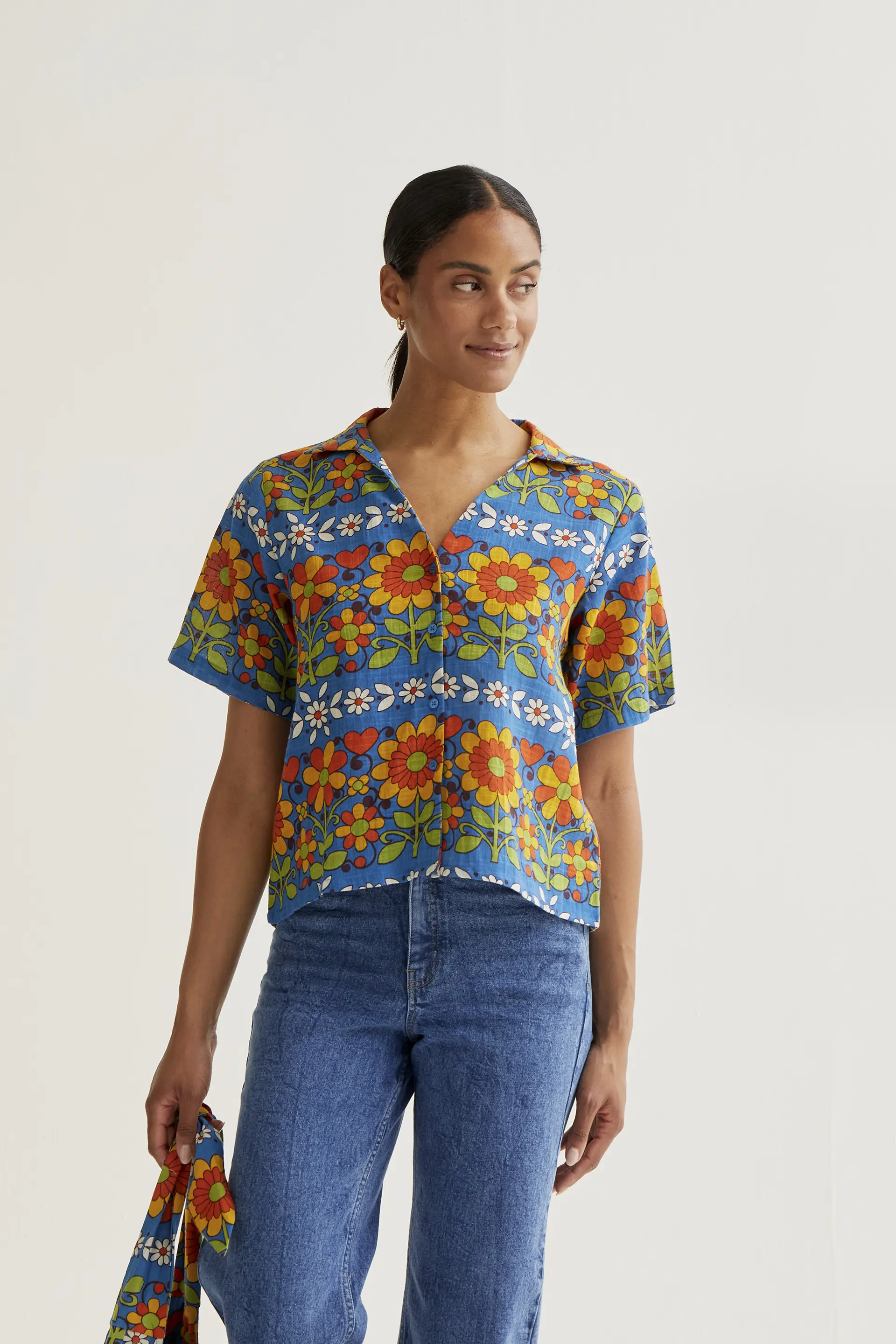 Camisa con estampado Garden
