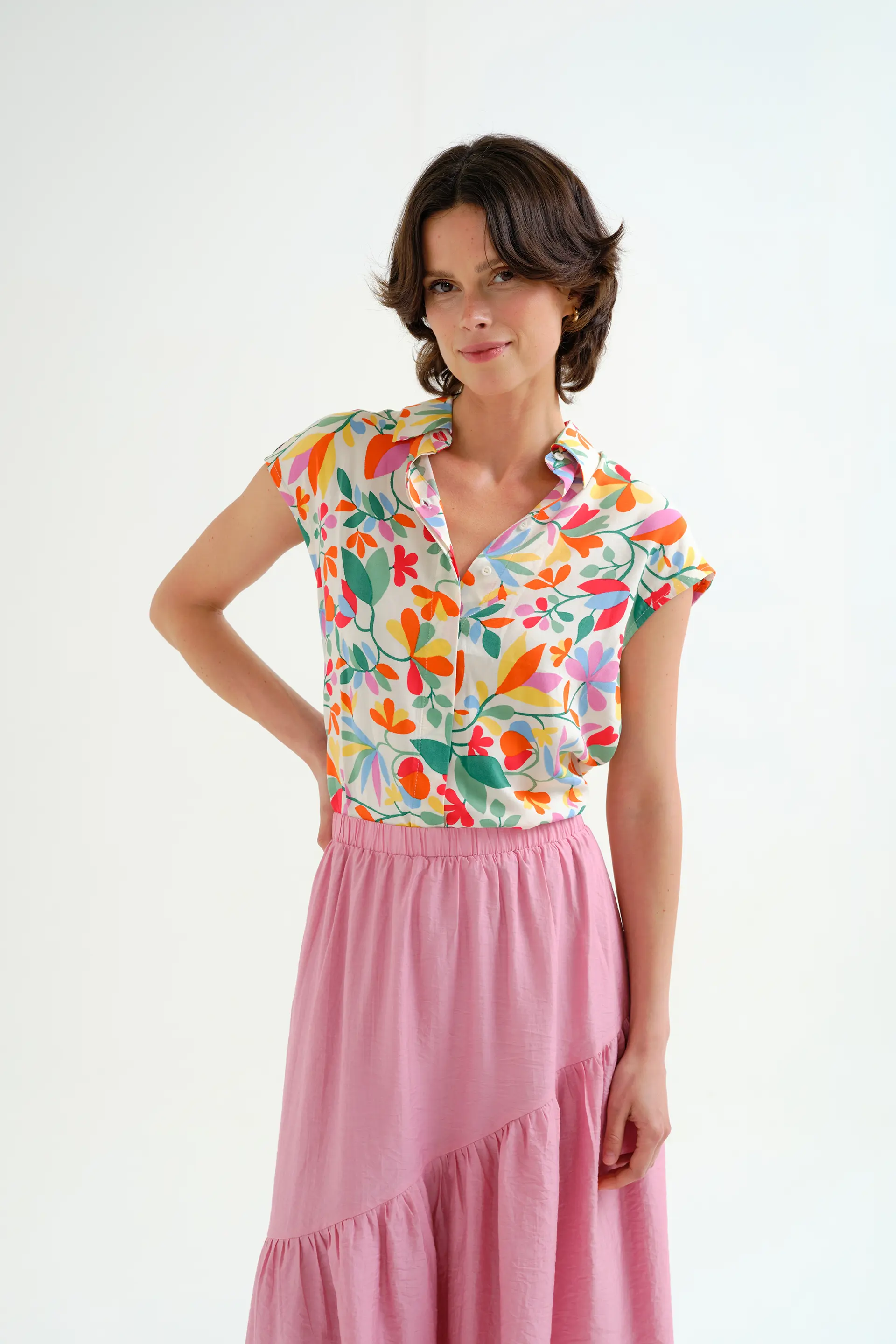 Camisa con estampado Lotto
