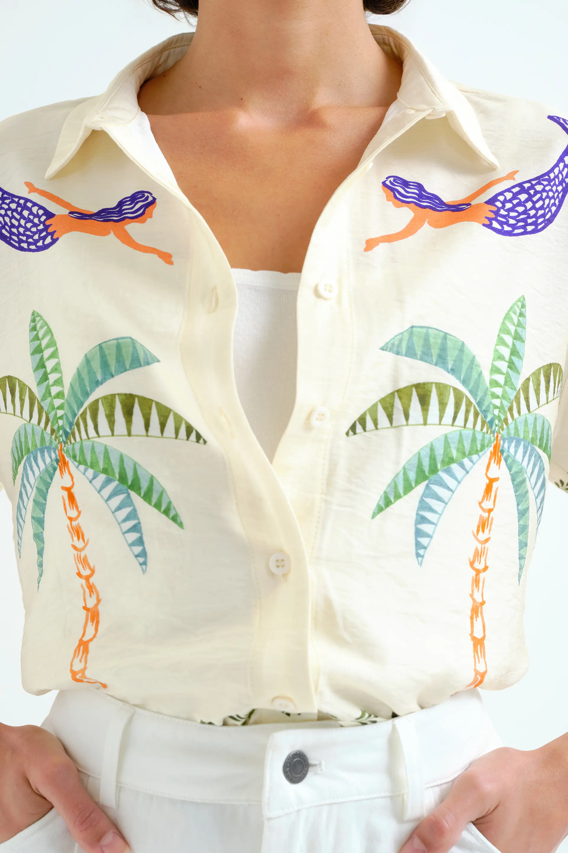Camisa con estampado Palm & Mermaid - Image 4