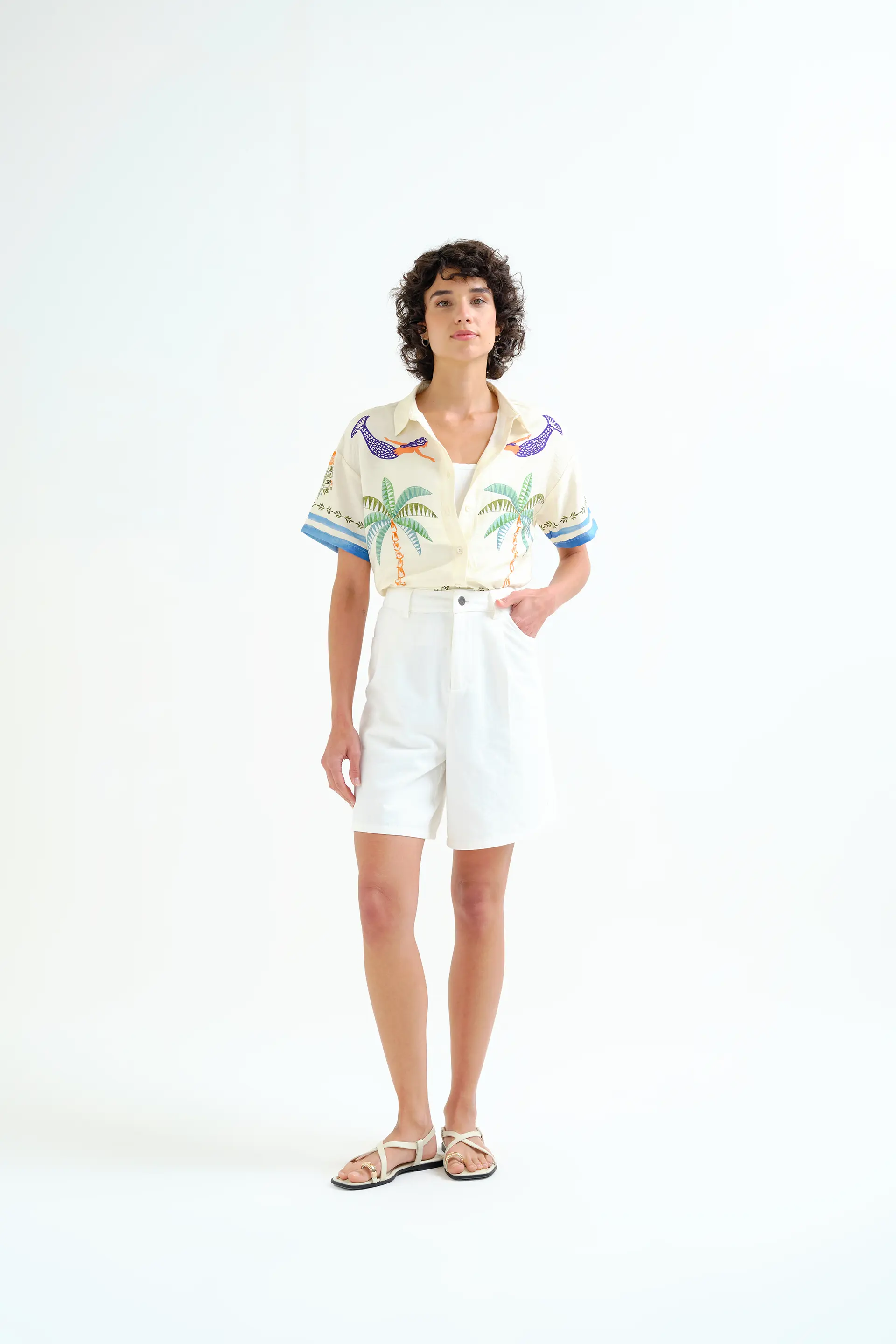 Camisa con estampado Palm & Mermaid - Image 5