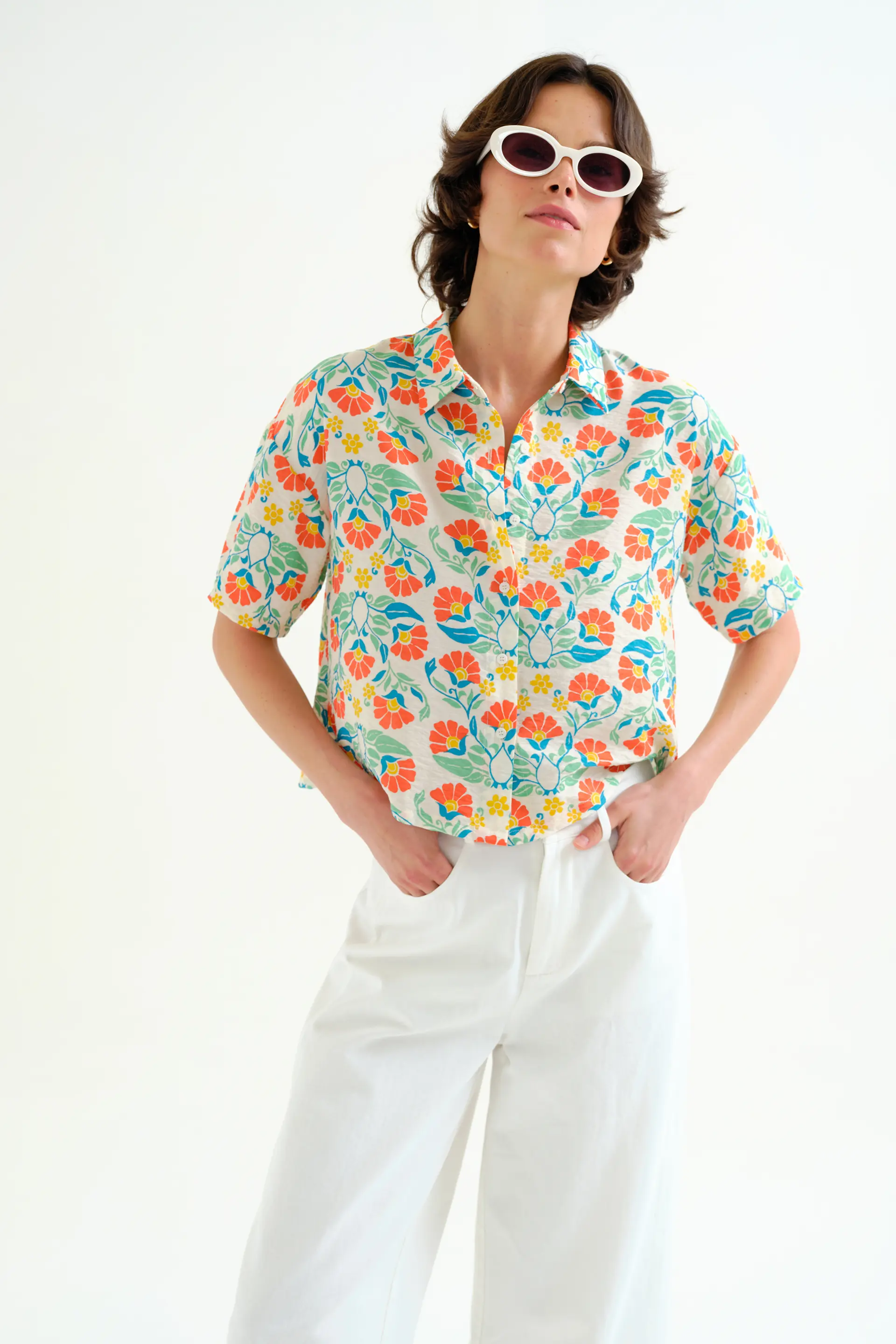 Camisa con estampado Small Royal