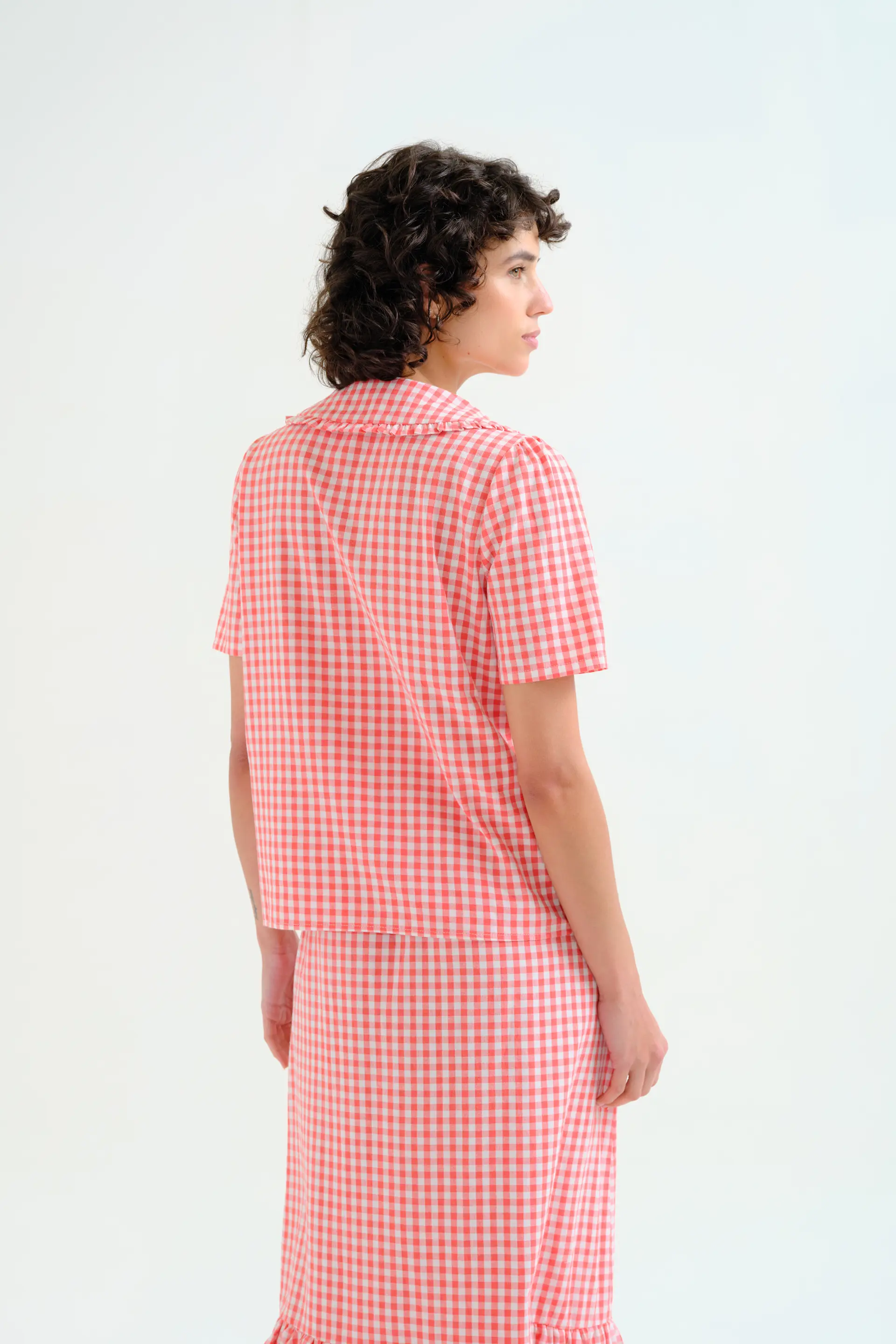 Camisa cuadros vichy rojo - Image 3