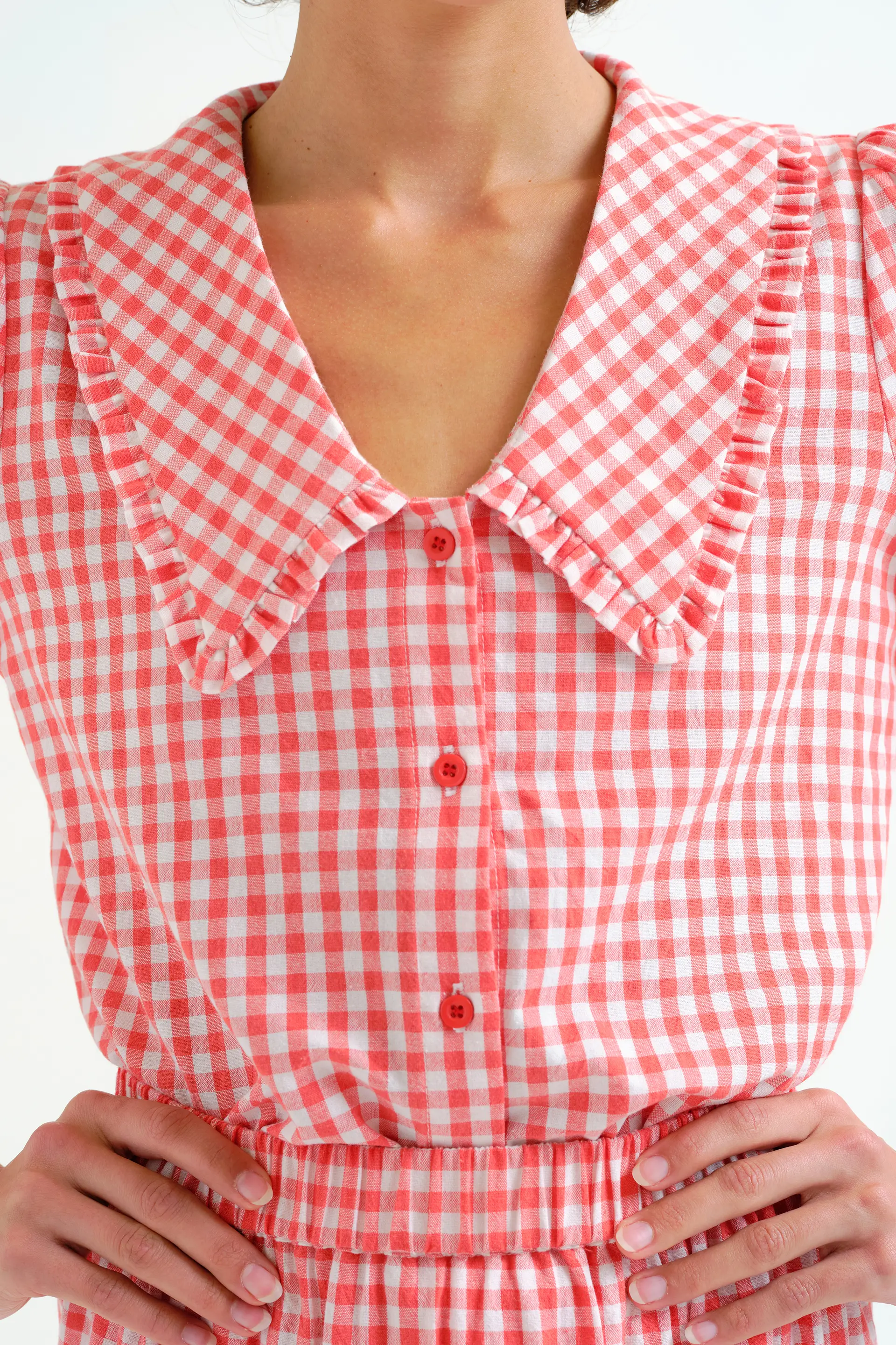 Camisa cuadros vichy rojo - Image 4