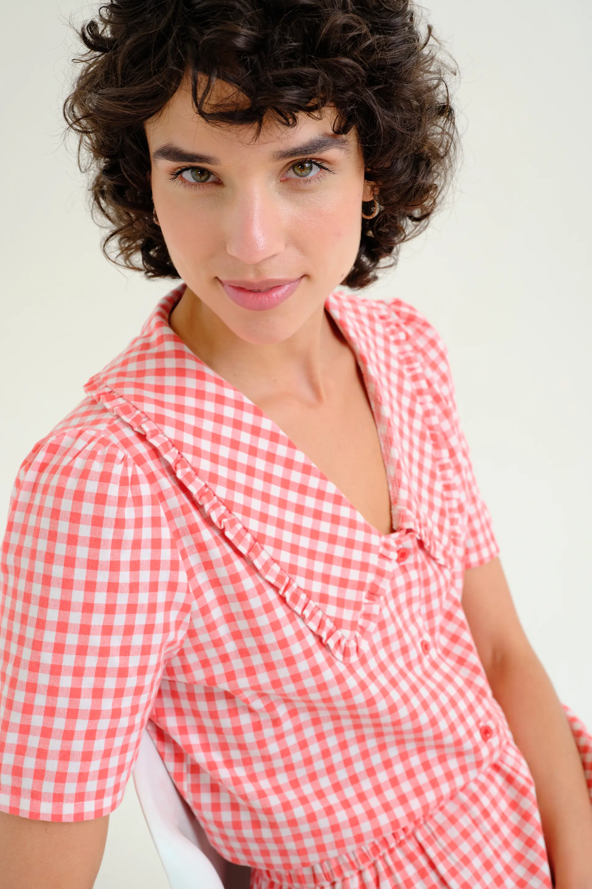 Camisa cuadros vichy rojo - Image 6