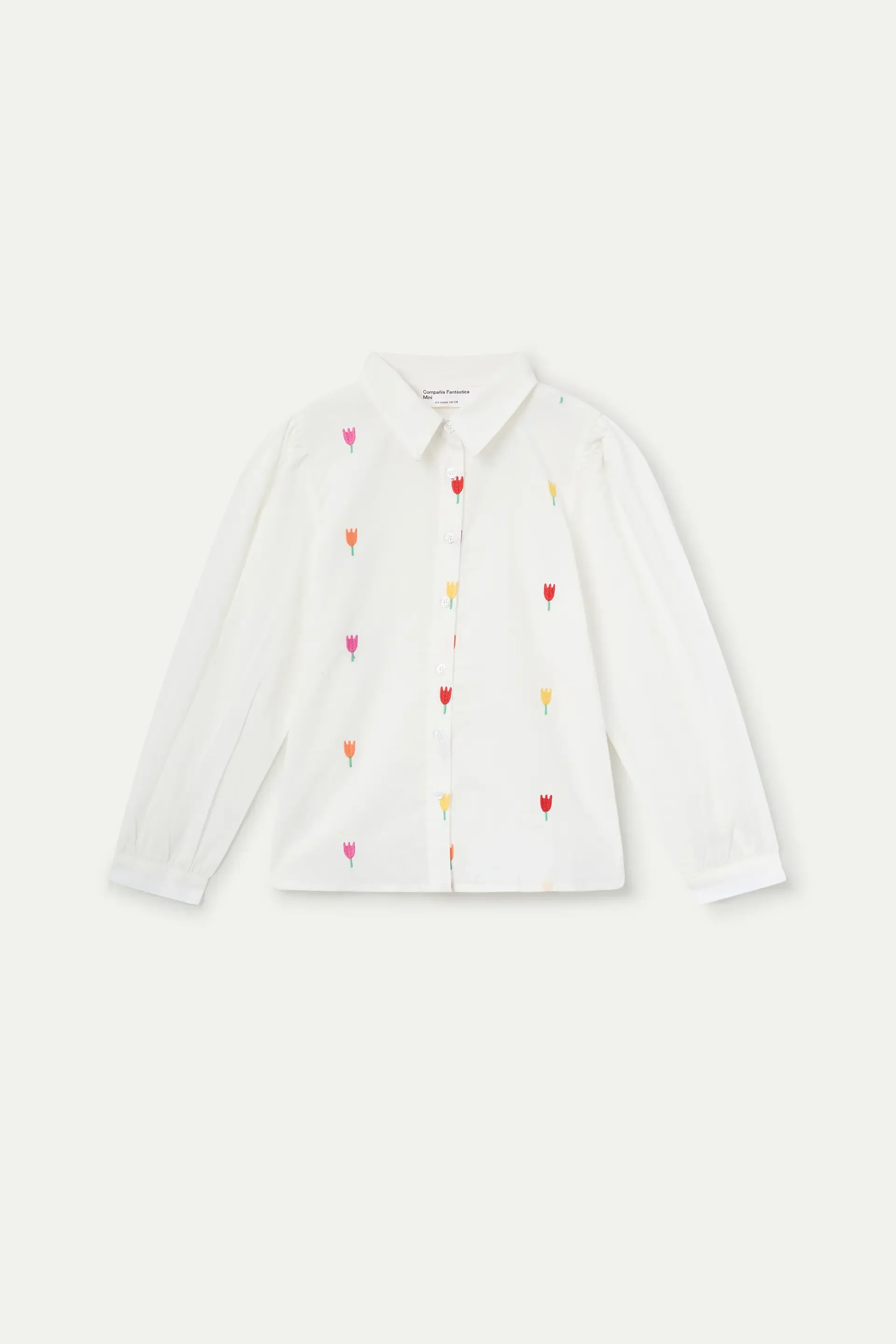 Camisa de niña 100% algodón con estampado Multi Tulip - Image 4