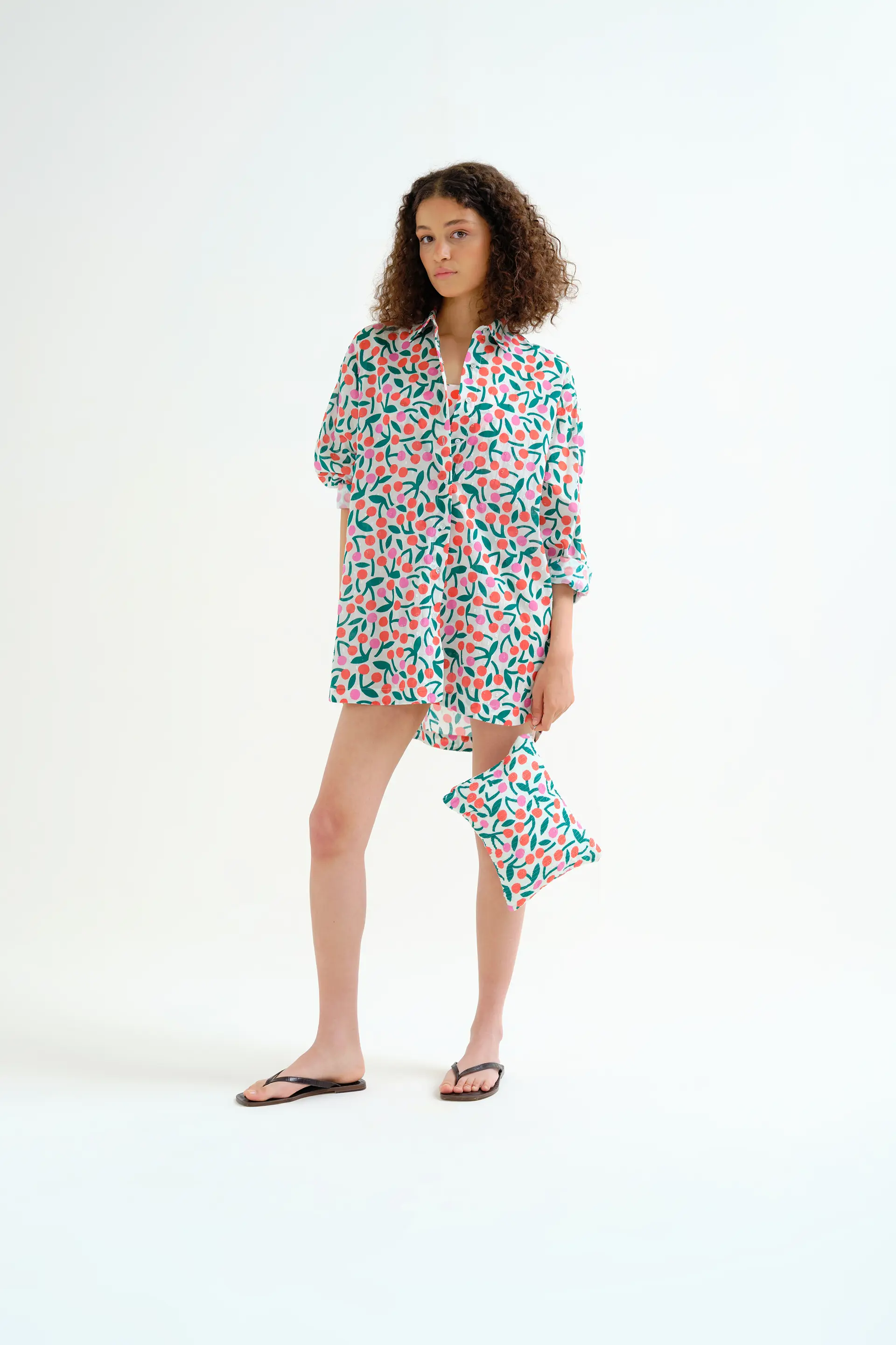 Camisa playera con estampado Guinda - Image 5