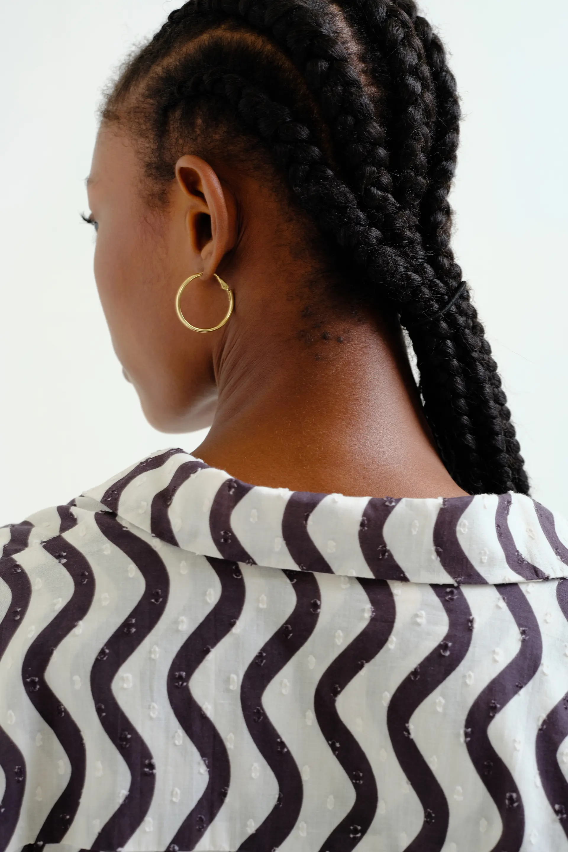 Camisa playera con estampado Wave Black & White - Image 4