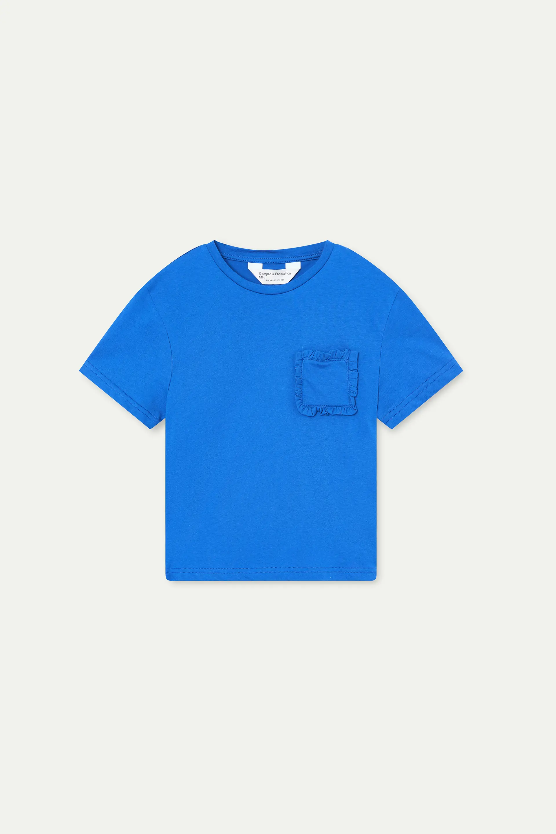 Camiseta 100% algodón de niña azul - Image 2