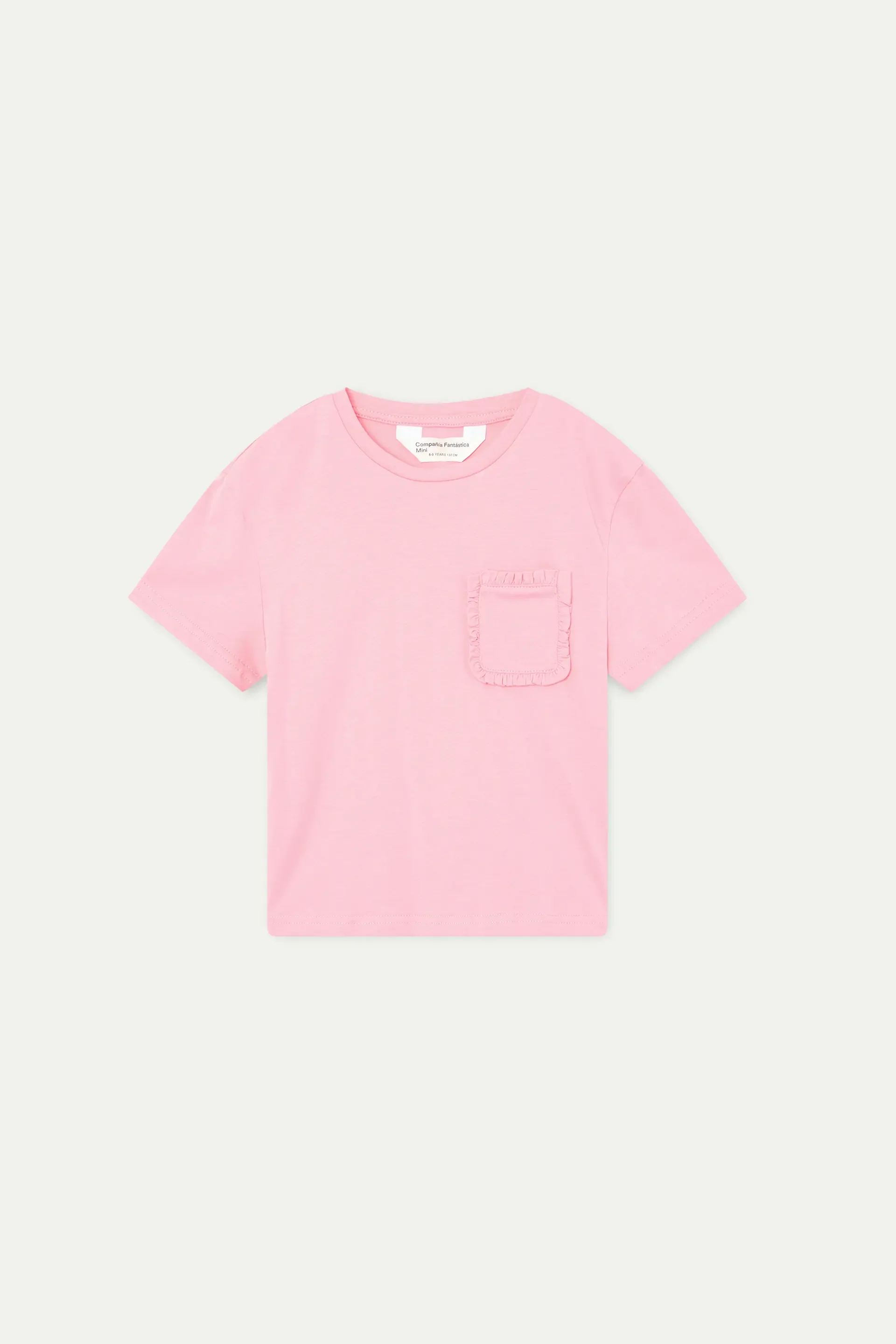 Camiseta 100% algodón de niña rosado - Image 2