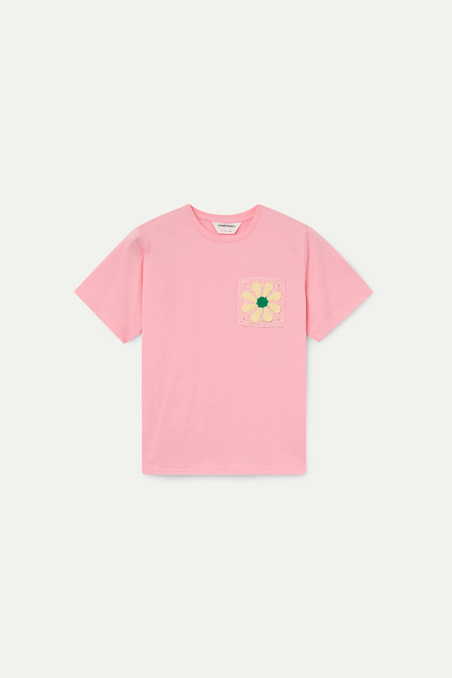 Camiseta 100% algodón con girasol bordado - Image 2