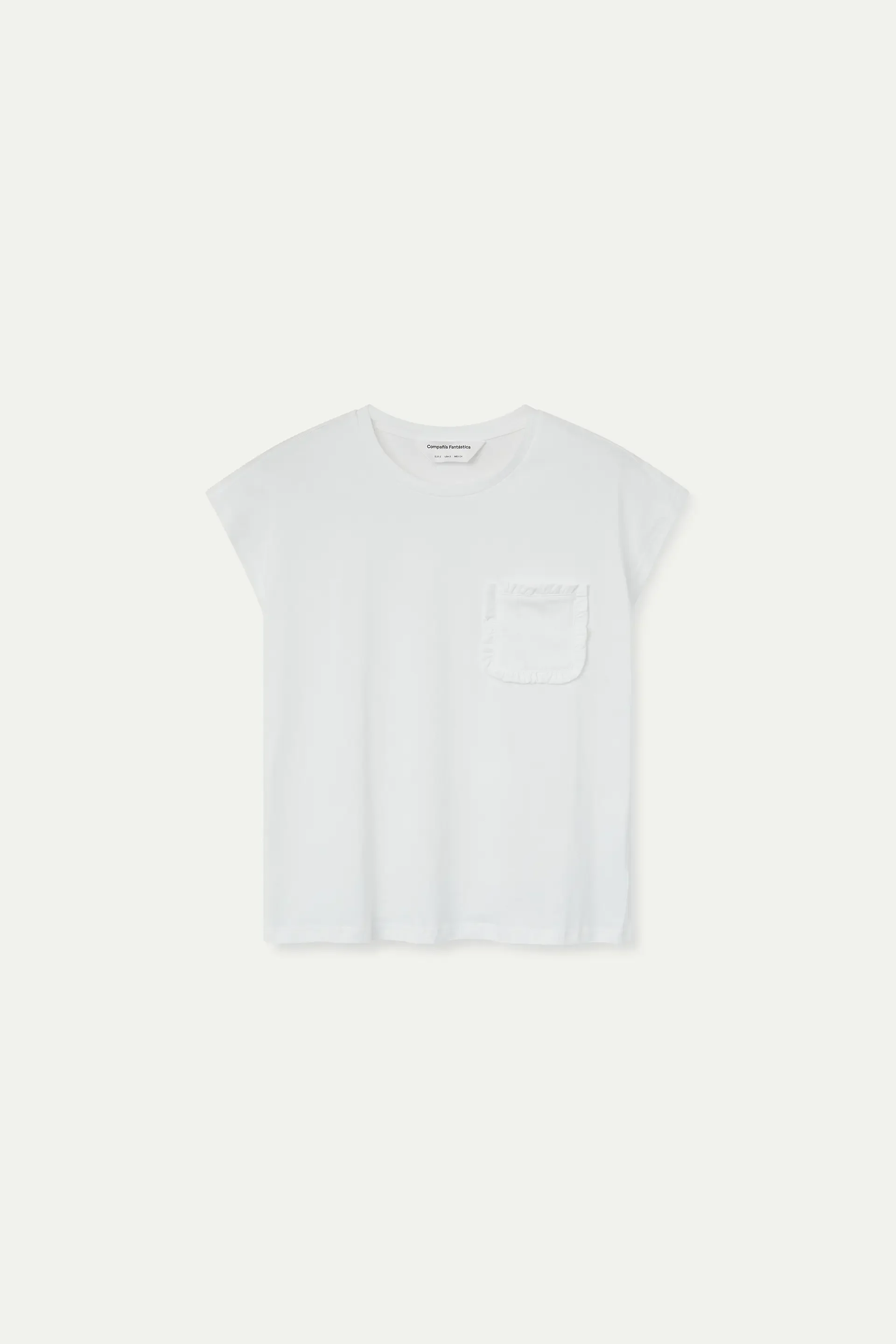 Camiseta  básica 100% algodón blanco - Image 2