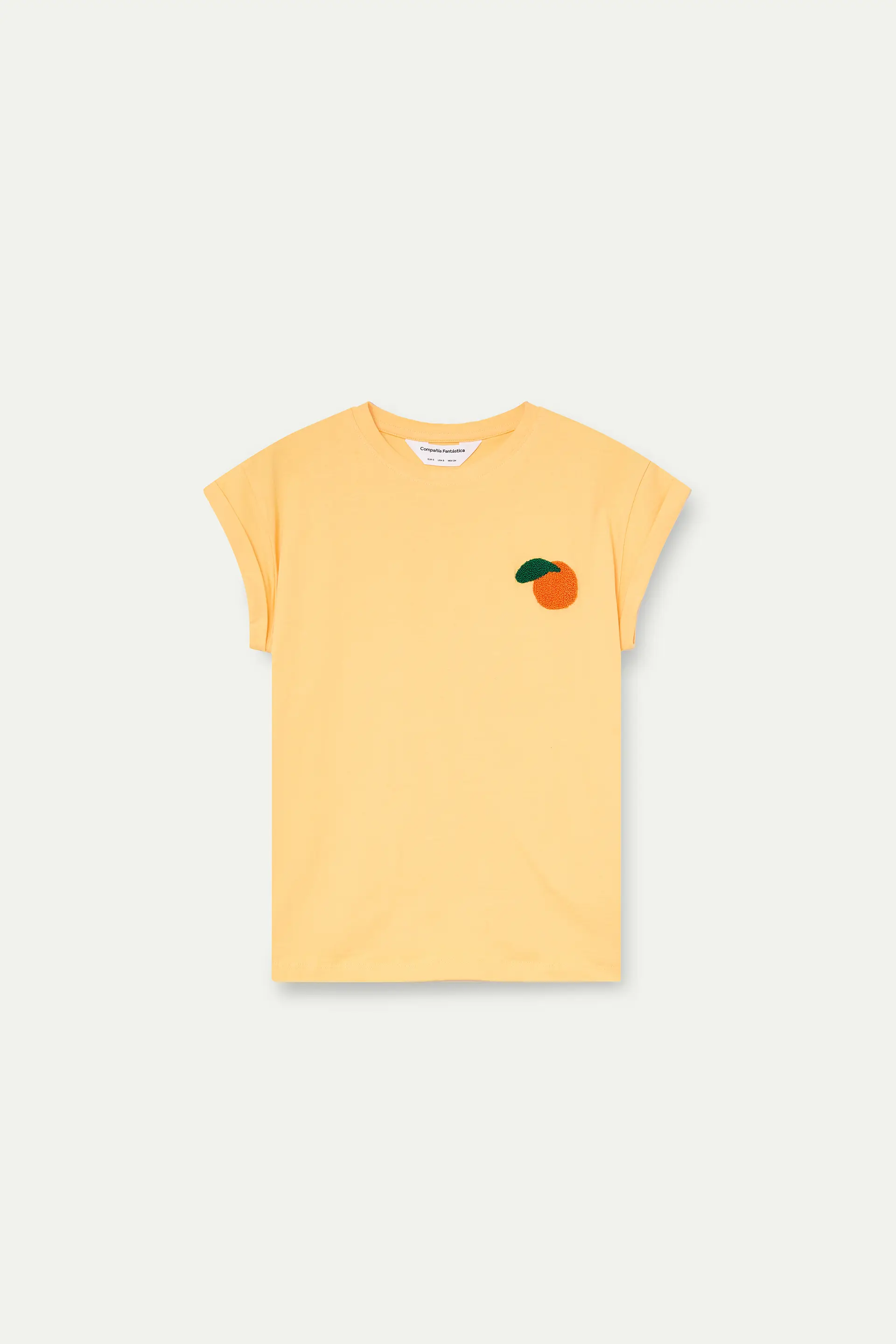Camiseta con bordado de naranja - Image 2