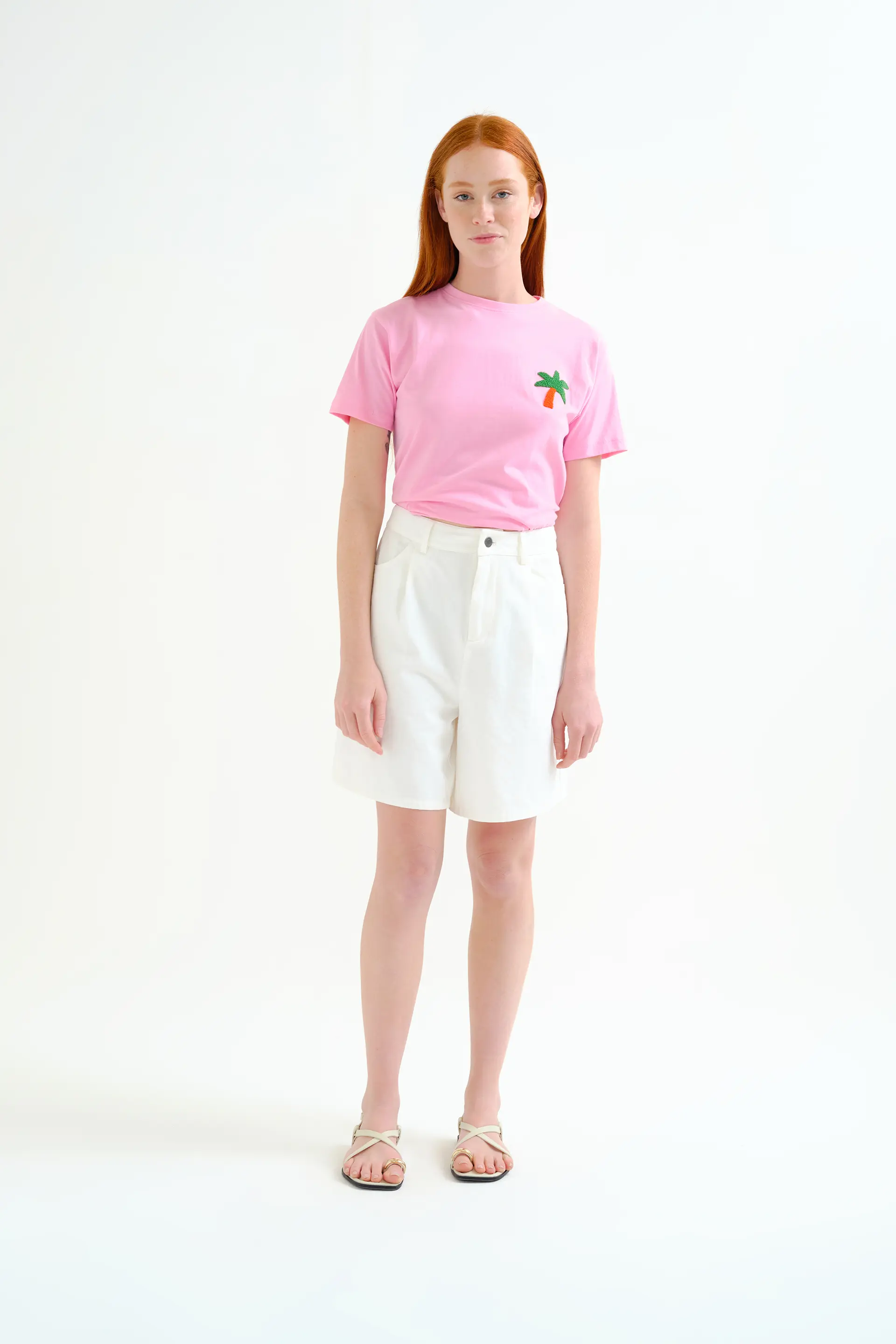 Camiseta con bordado de palmera - Image 5