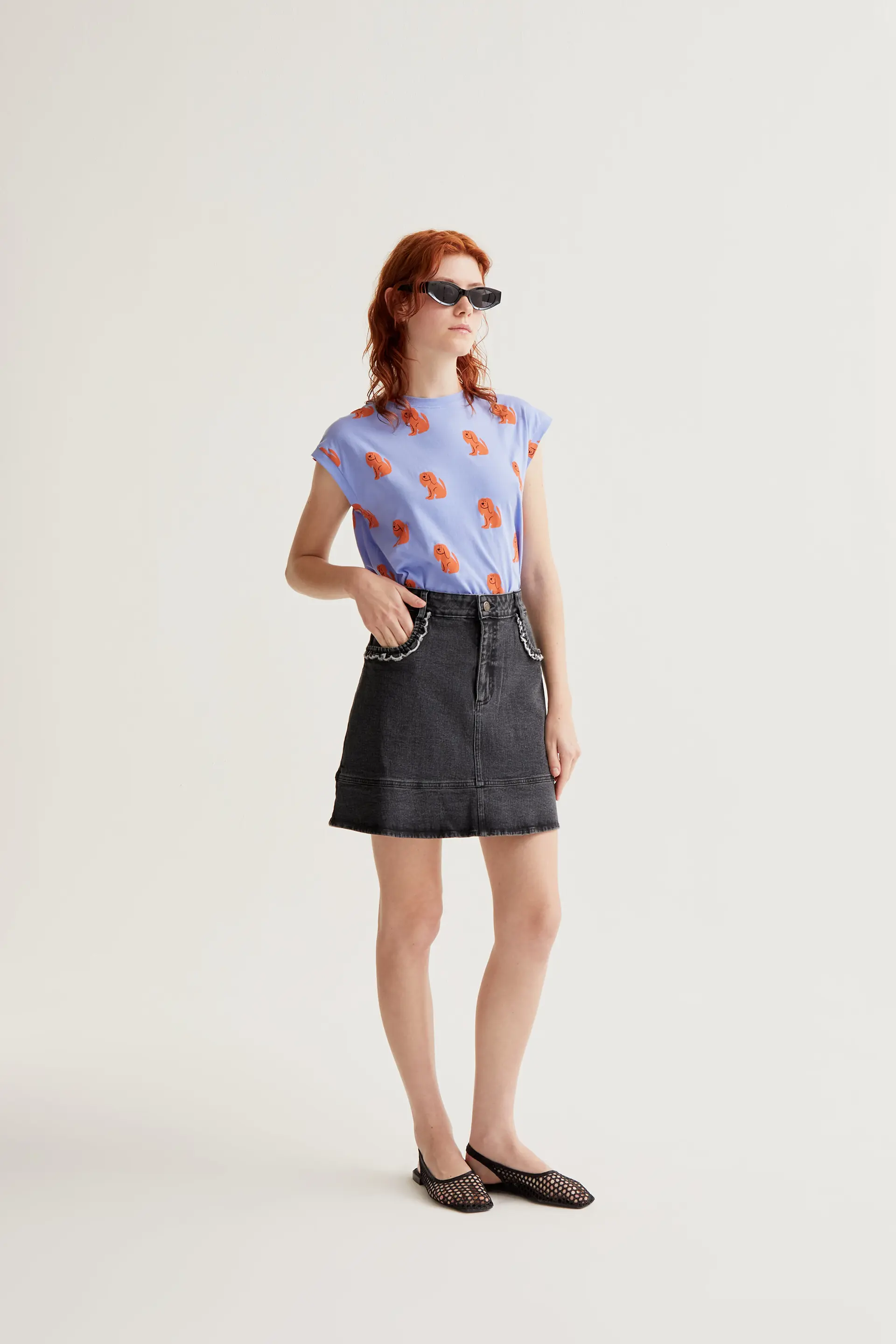 Camiseta con estampado Blue Dog - Image 5