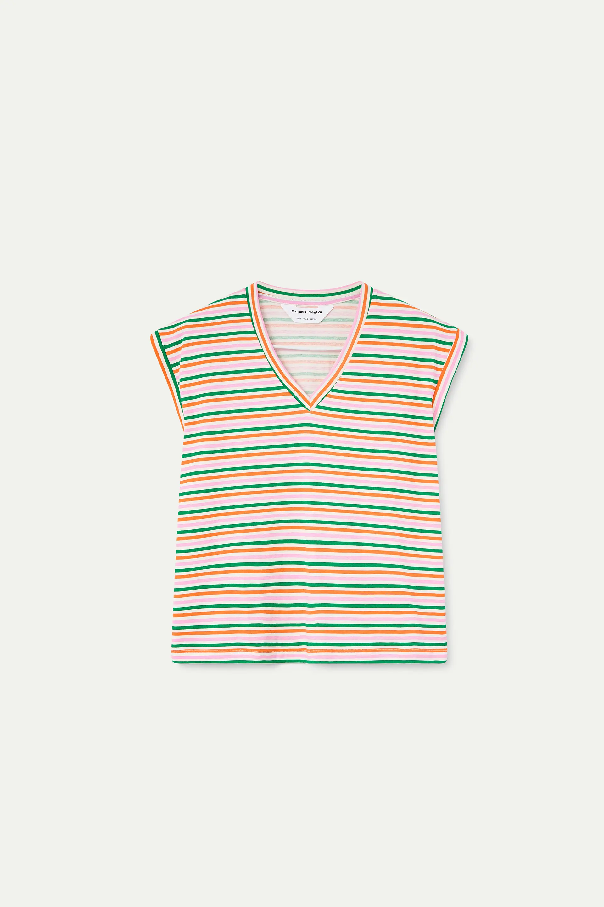 Camiseta con estampado de raya especial multicolor - Image 2