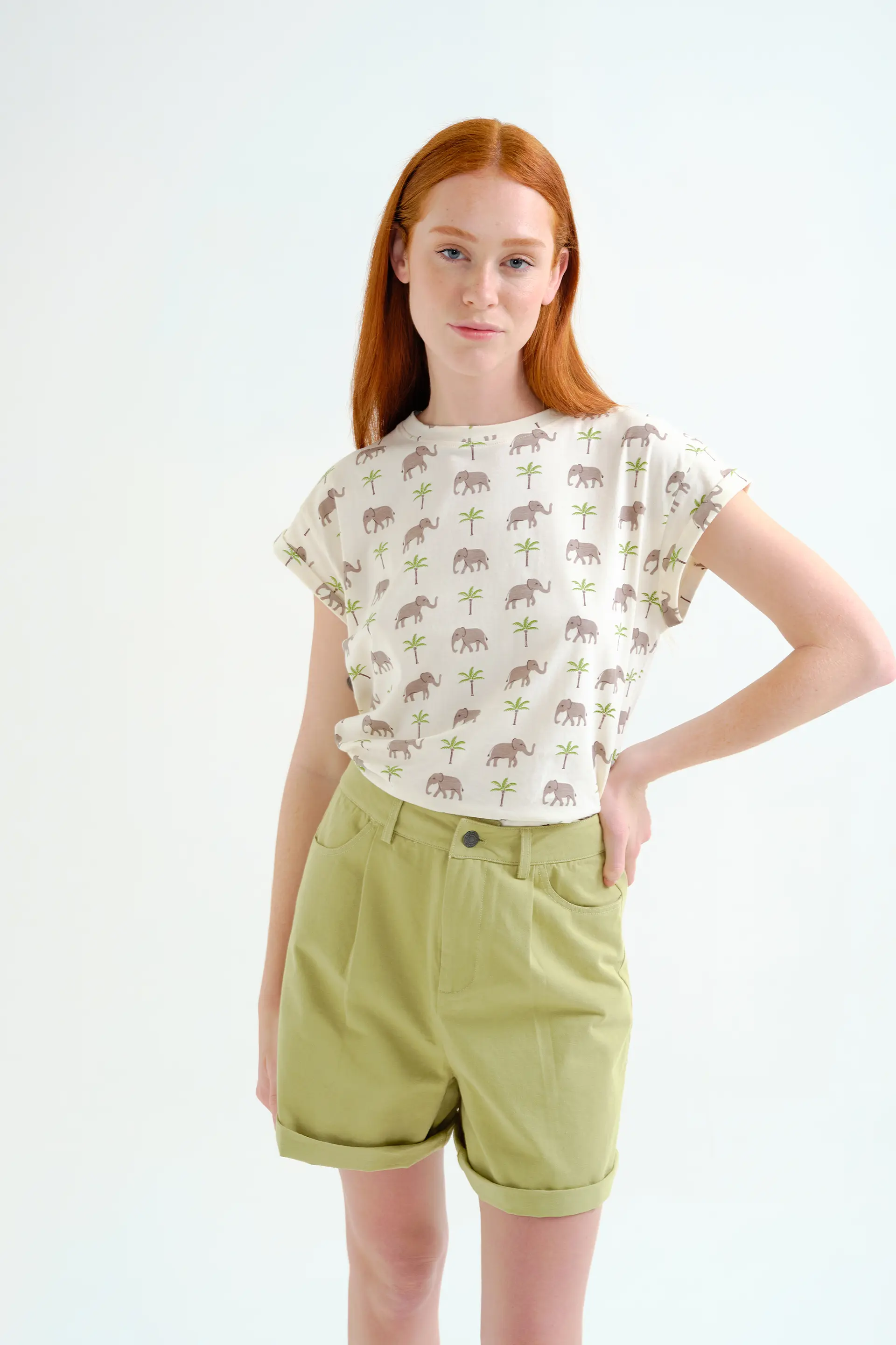 Camiseta con estampado Elefante