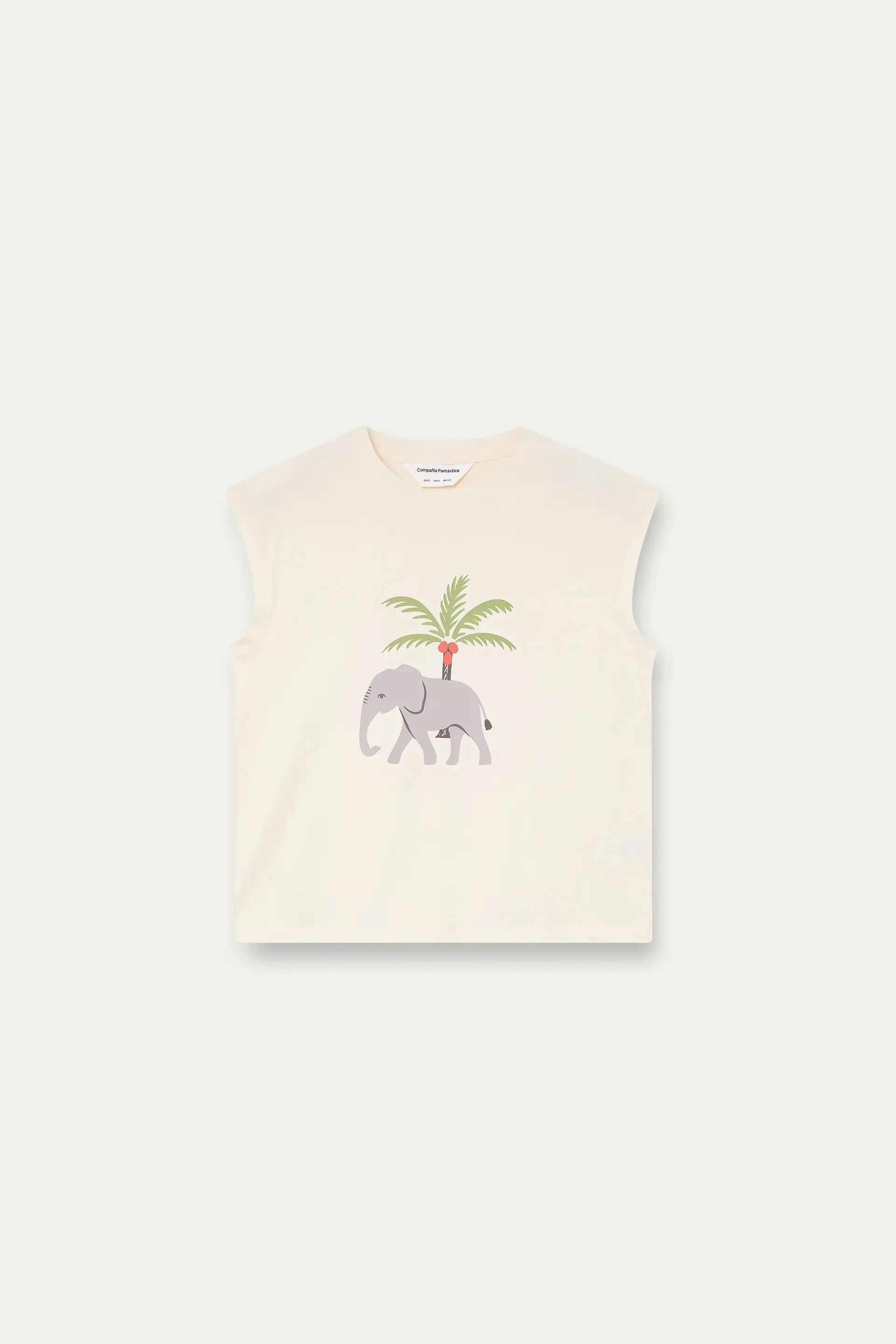 Camiseta con estampado Elefante y Palmera - Image 2