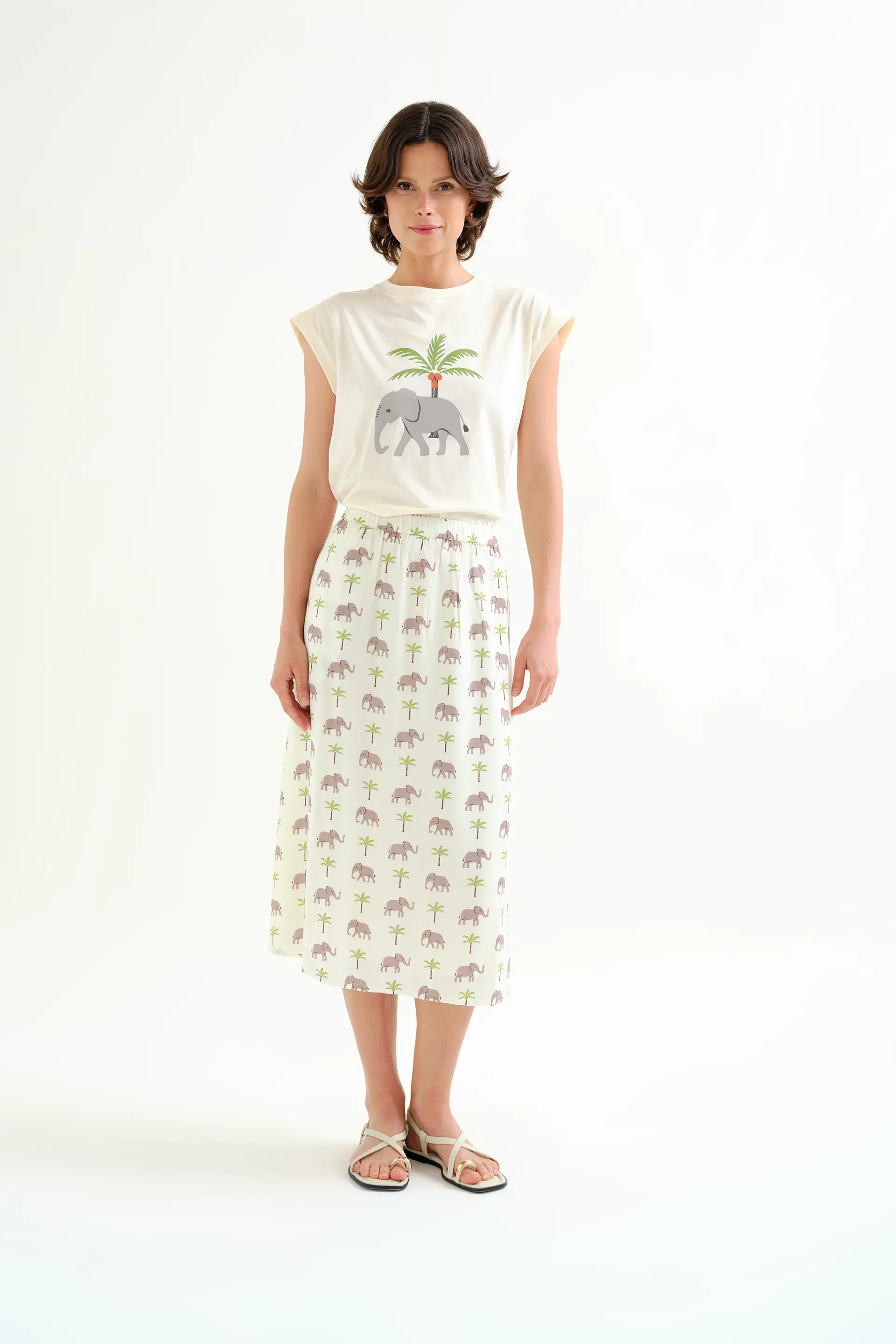 Camiseta con estampado Elefante y Palmera - Image 5