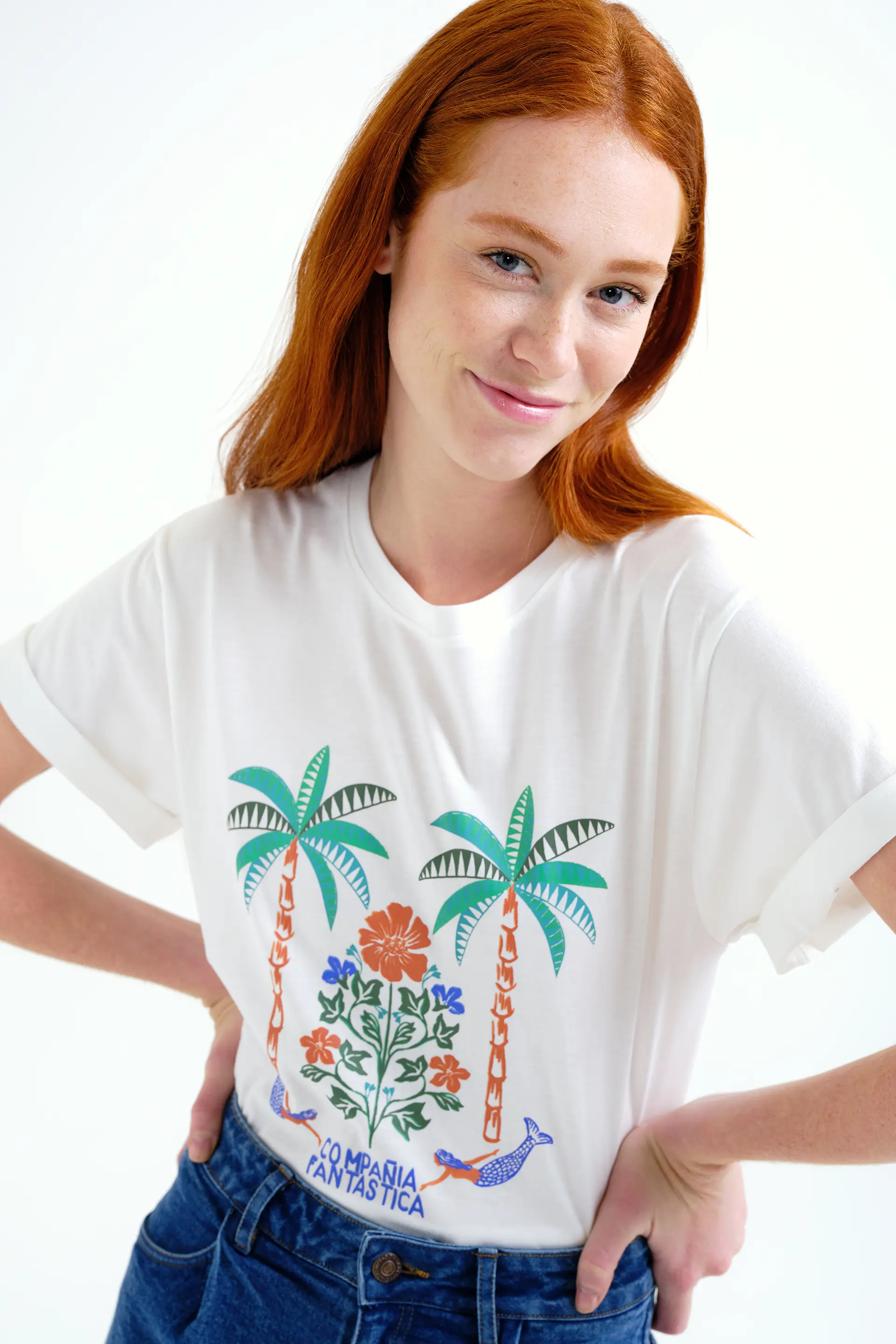 Camiseta con estampado Palm & Mermaid - Image 4