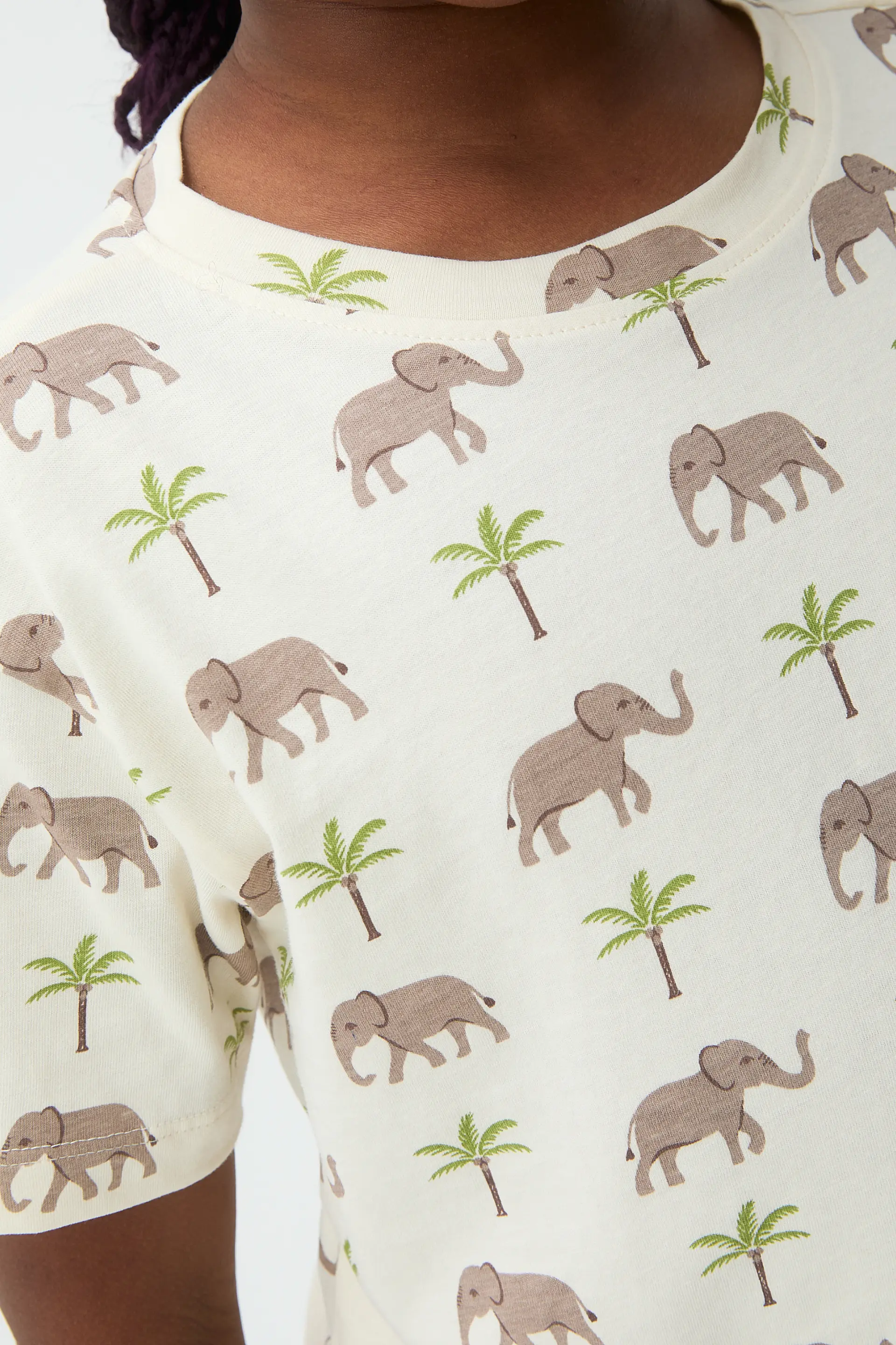 Camiseta de niña 100% algodón con estampado Elefante - Image 3