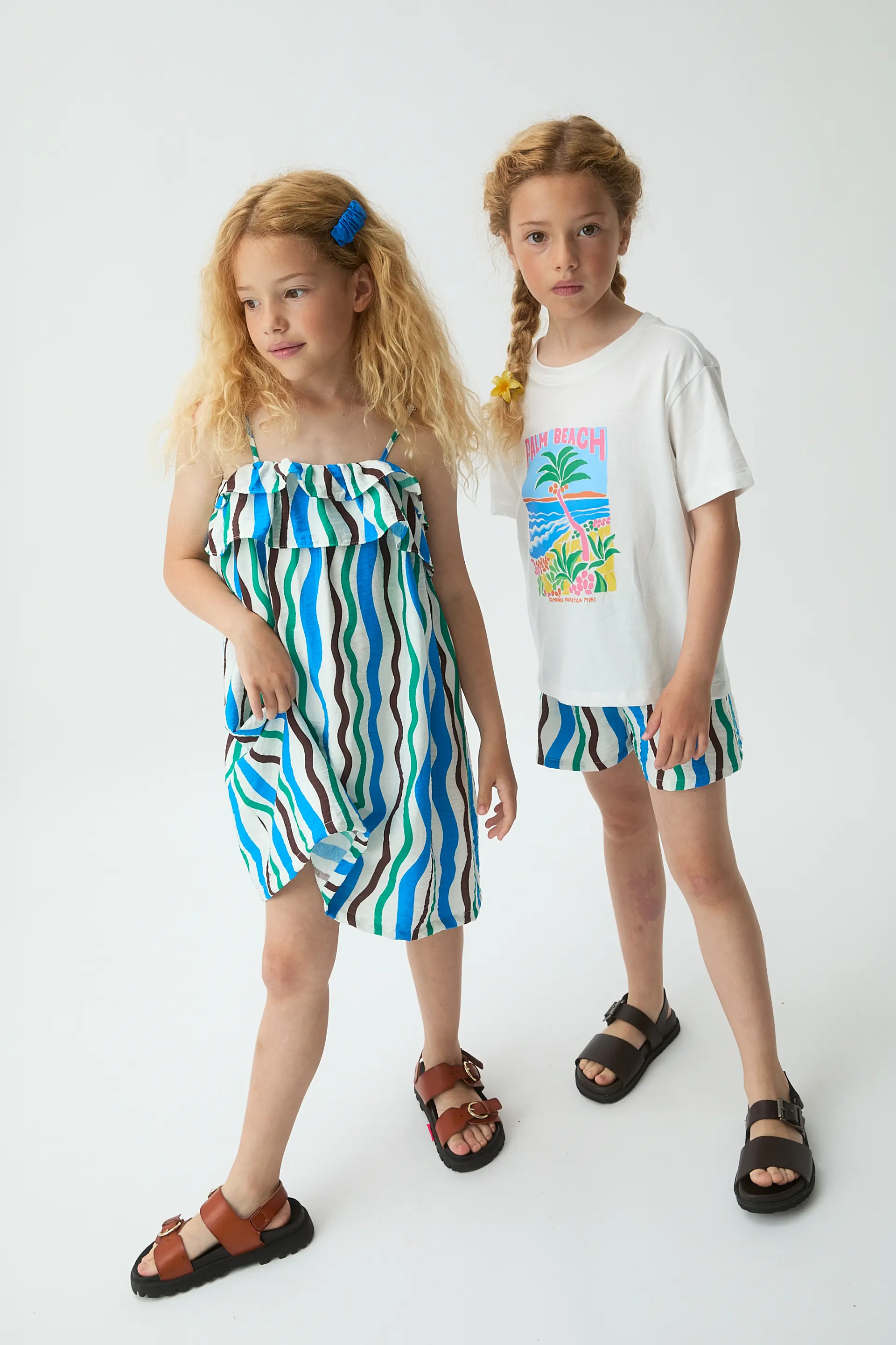 Camiseta de niña 100% algodón con estampado Palm Beach - Image 5