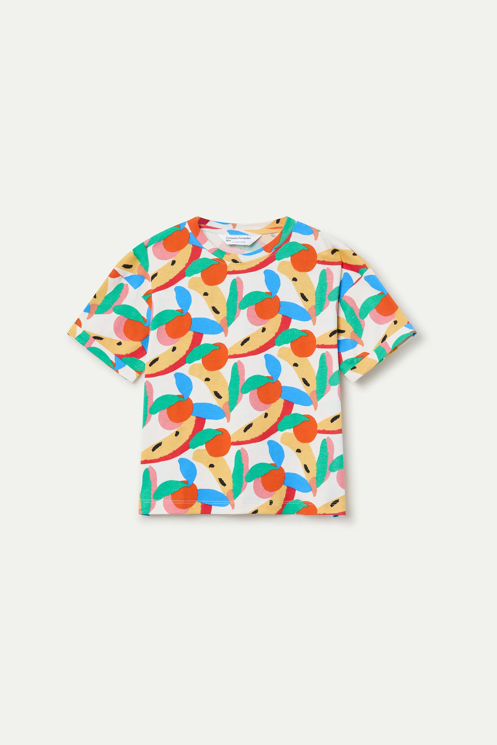 Camiseta de niña 100% algodón con estampado Tutti Frutti - Image 2