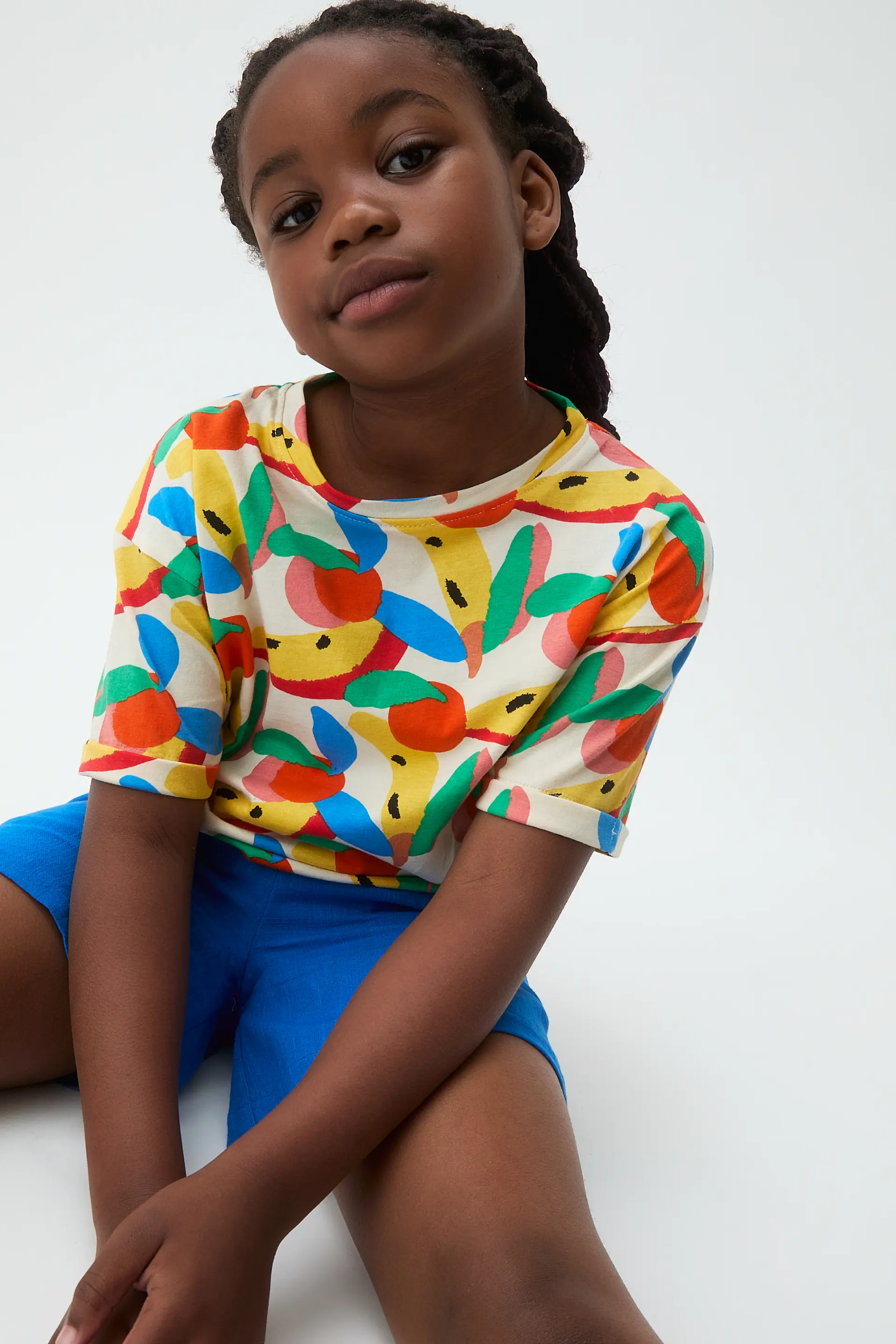 Camiseta de niña 100% algodón con estampado Tutti Frutti - Image 4