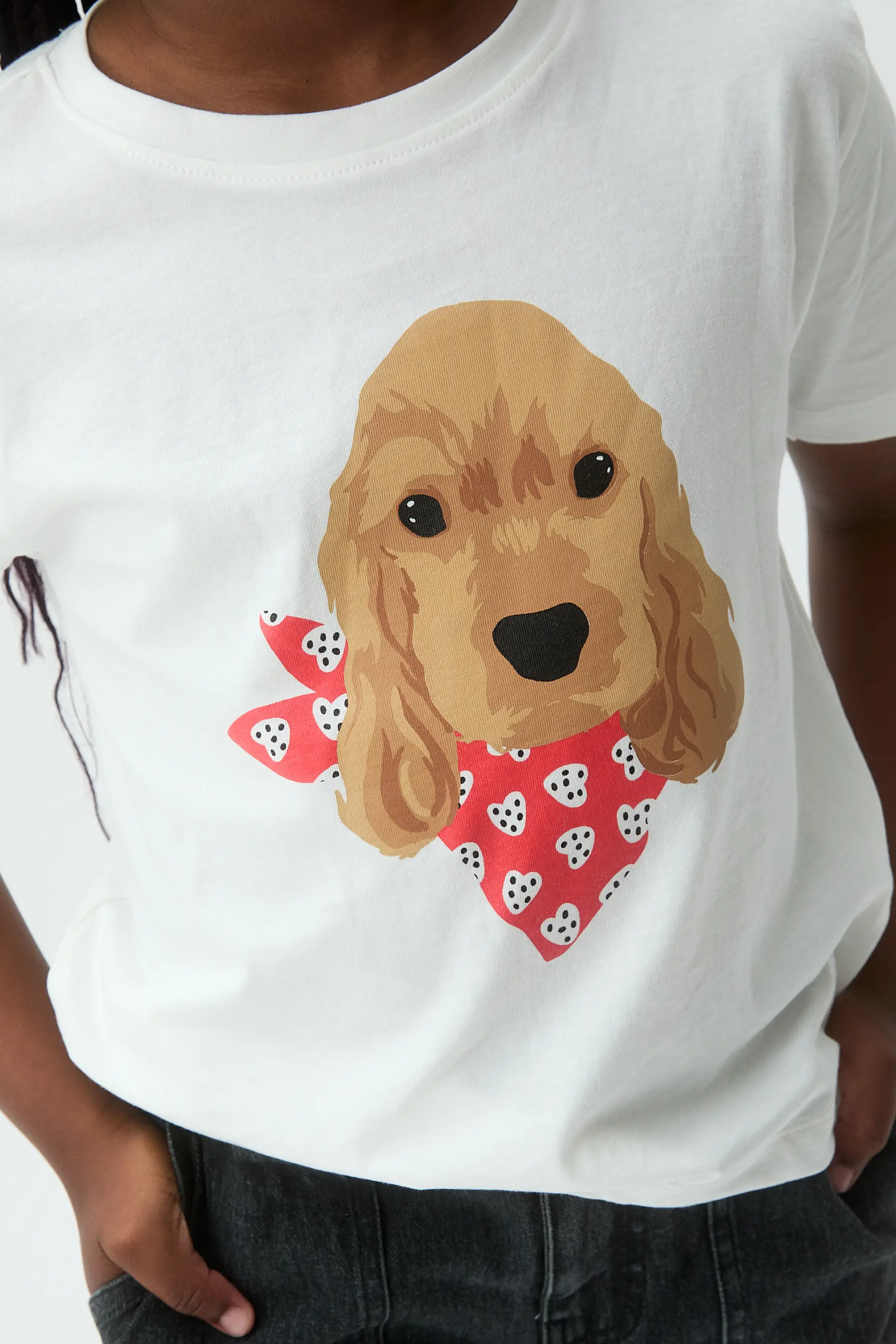 Camiseta de niña con estampado de perrito Coker - Image 3