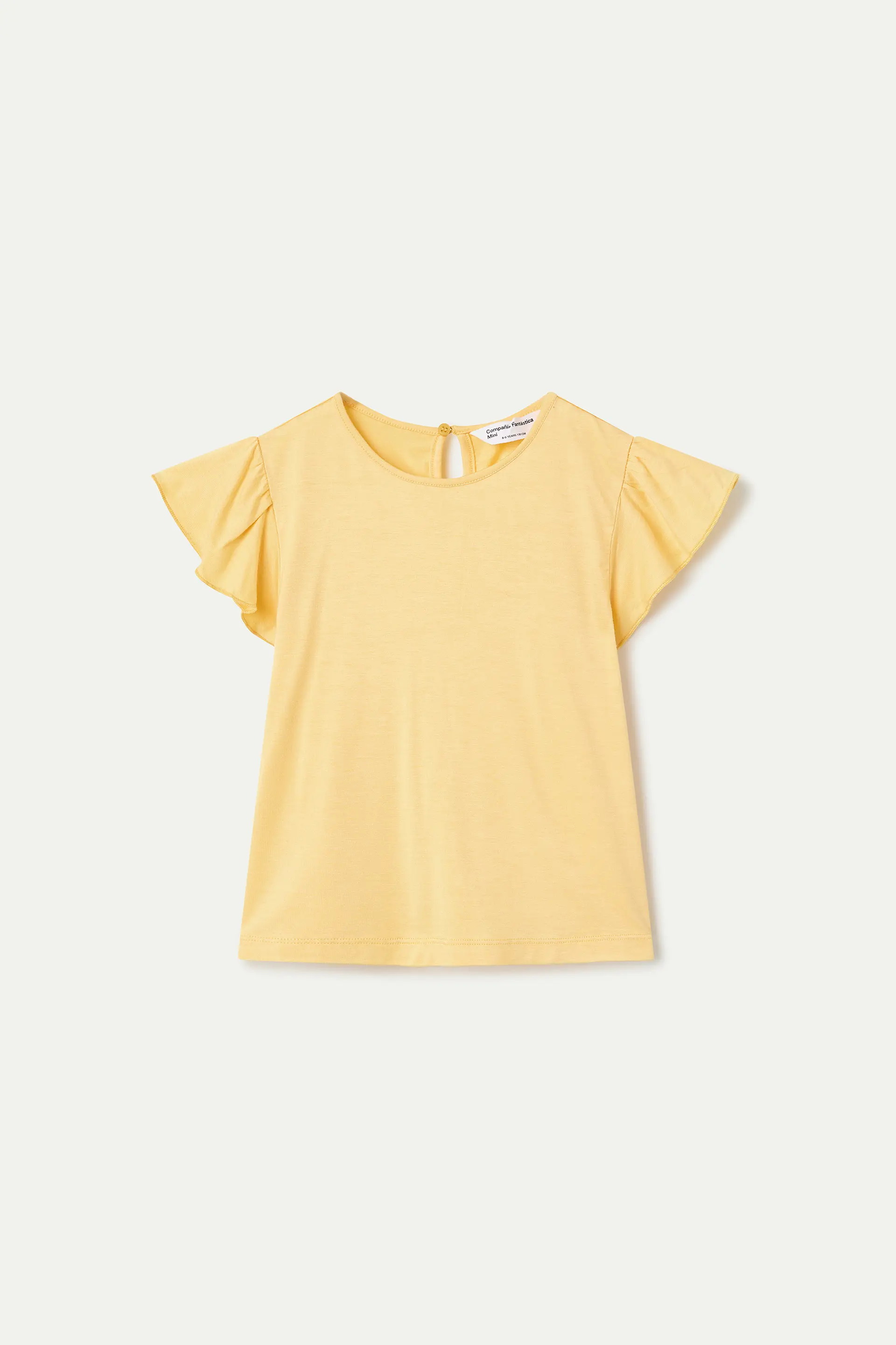 Camiseta de niña manga corta amarilla - Image 2
