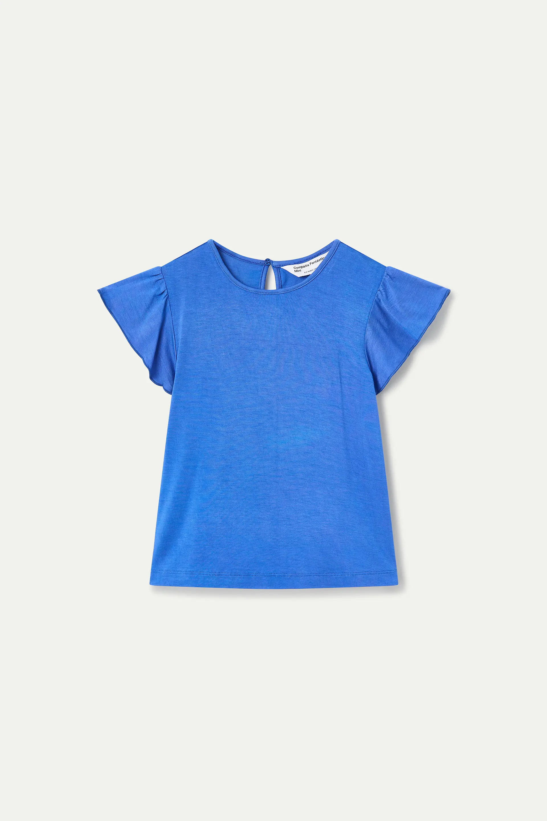 Camiseta de niña manga corta azul - Image 2