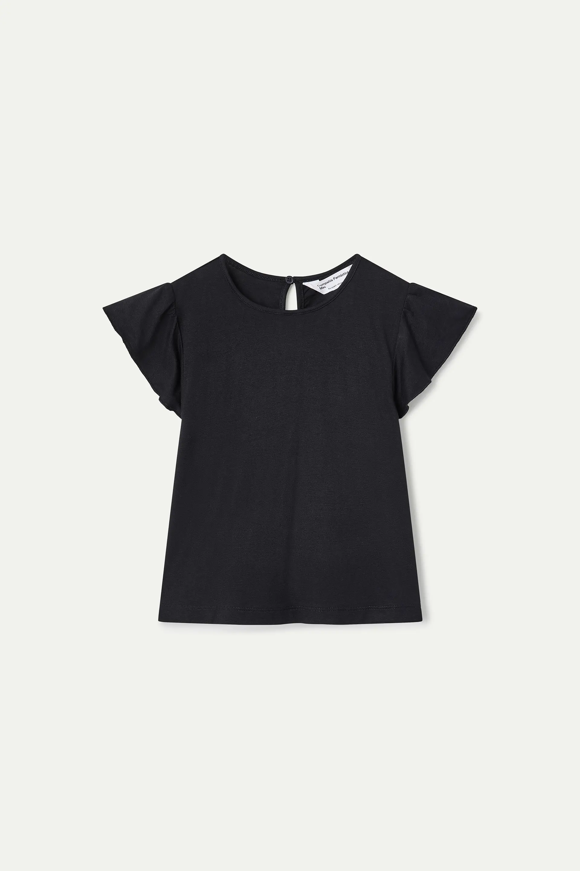 Camiseta de niña manga corta negra - Image 2