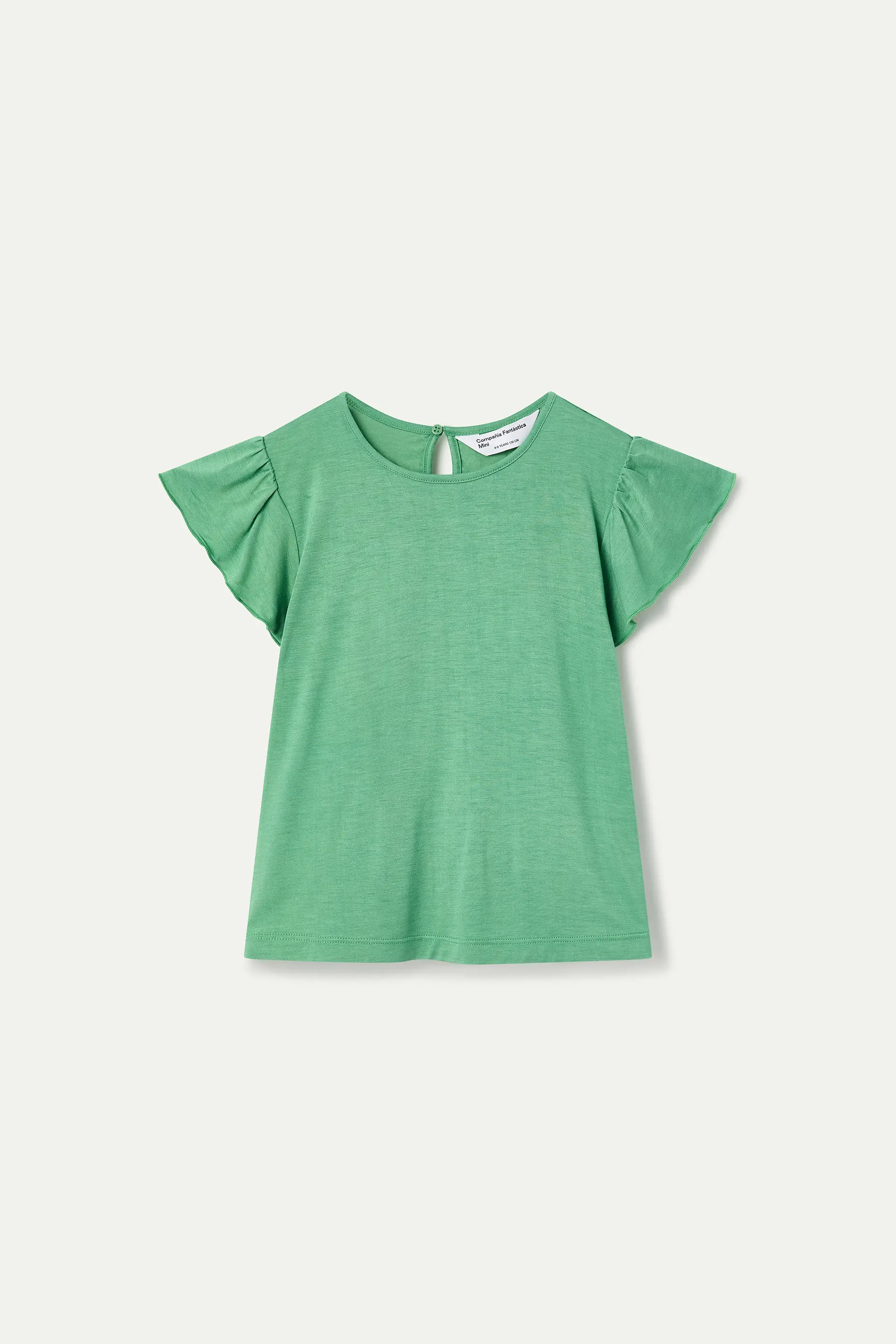 Camiseta de niña manga corta verde - Image 2