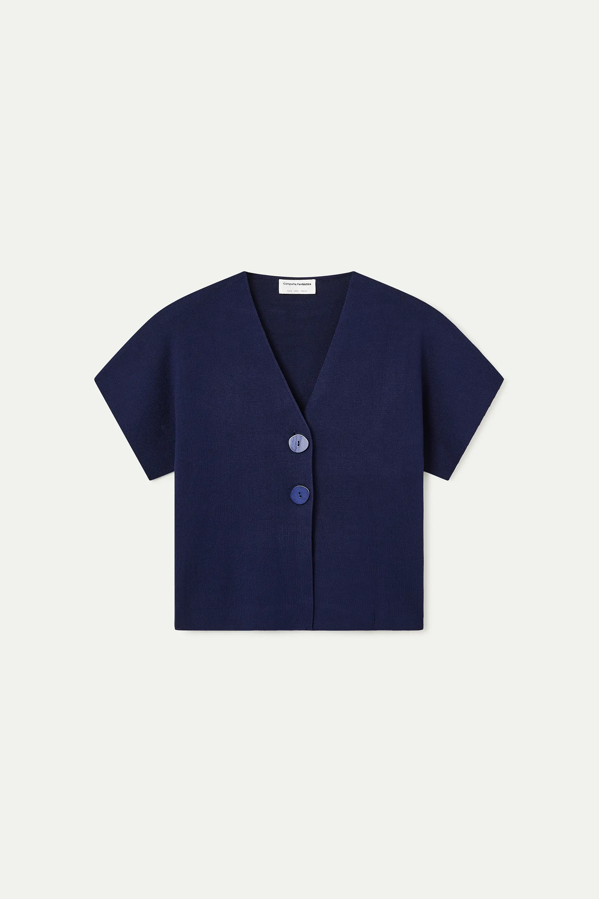 Cárdigan punto azul marino - Image 7