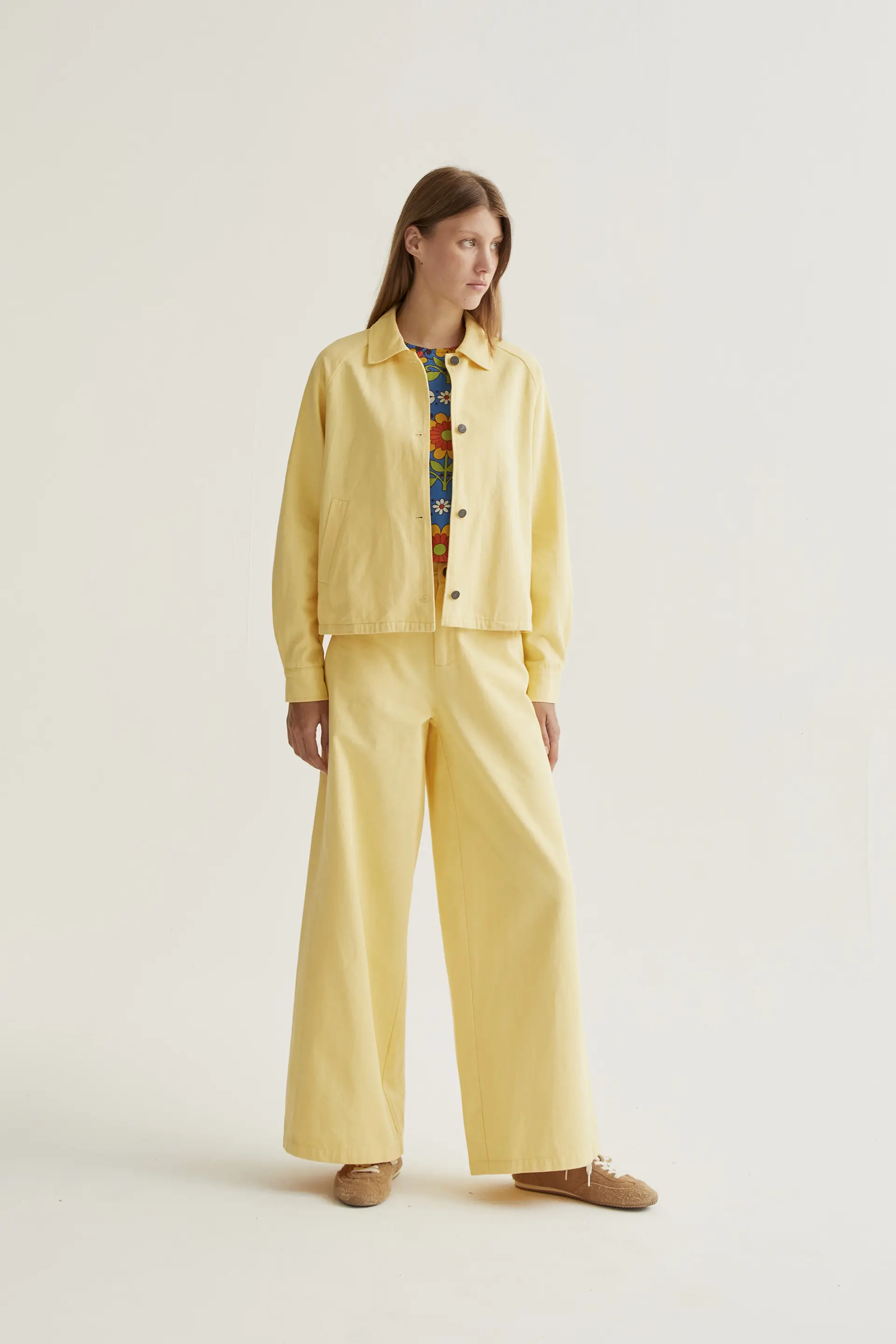 Chaqueta 100% algodón amarillo - Image 4