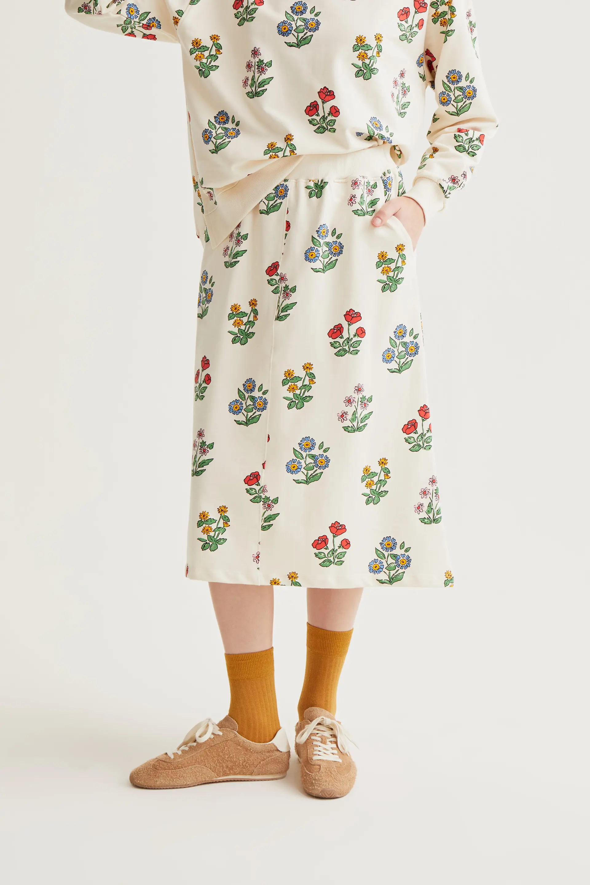Falda con estampado Gardener