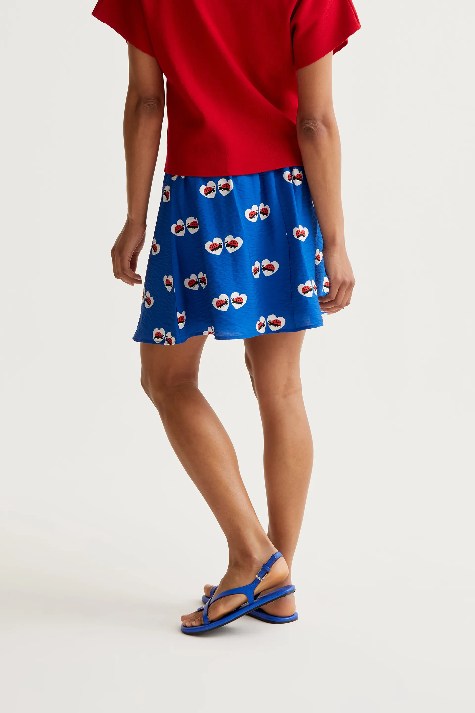 Falda corta con estampado Coccinella - Image 3