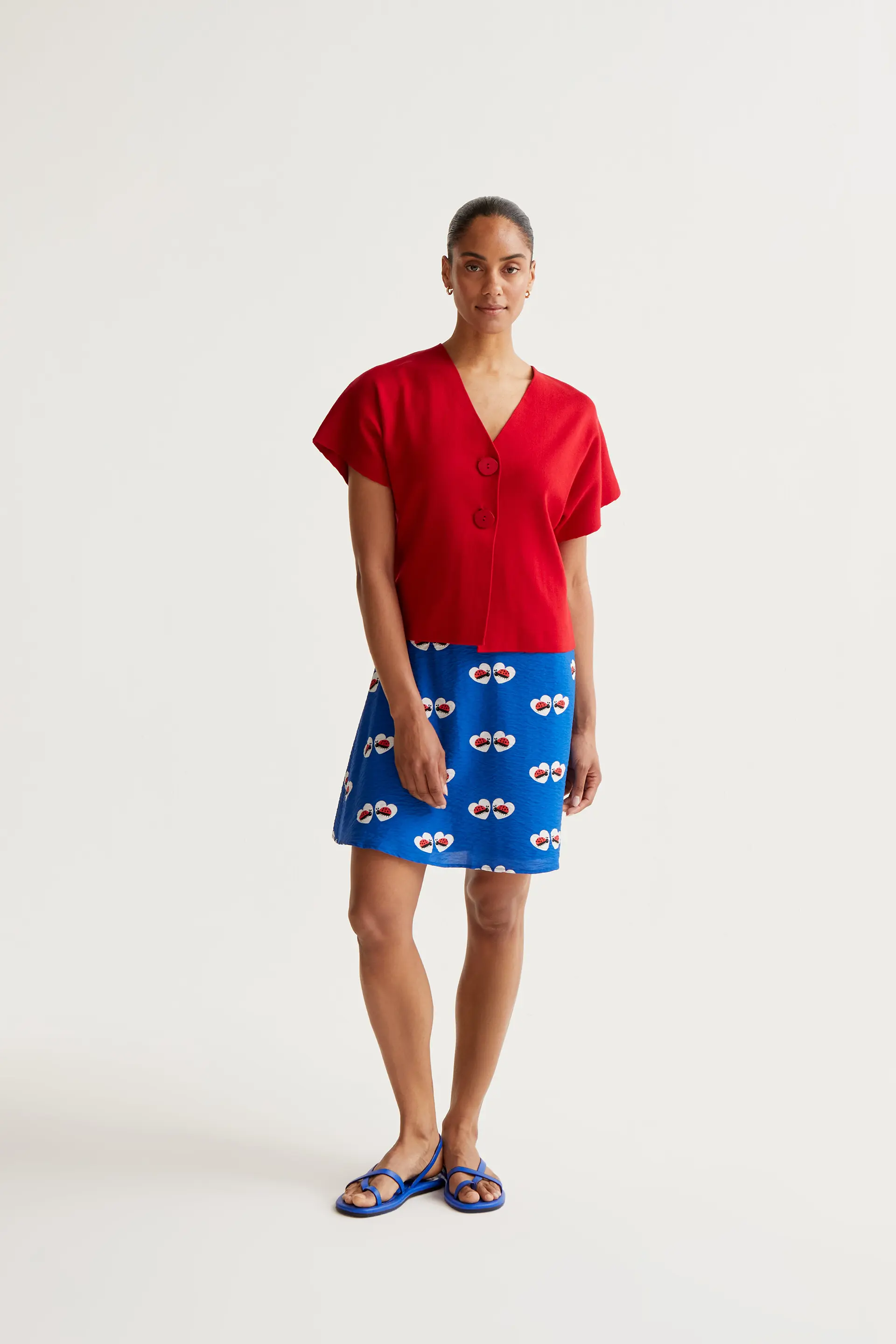 Falda corta con estampado Coccinella - Image 4