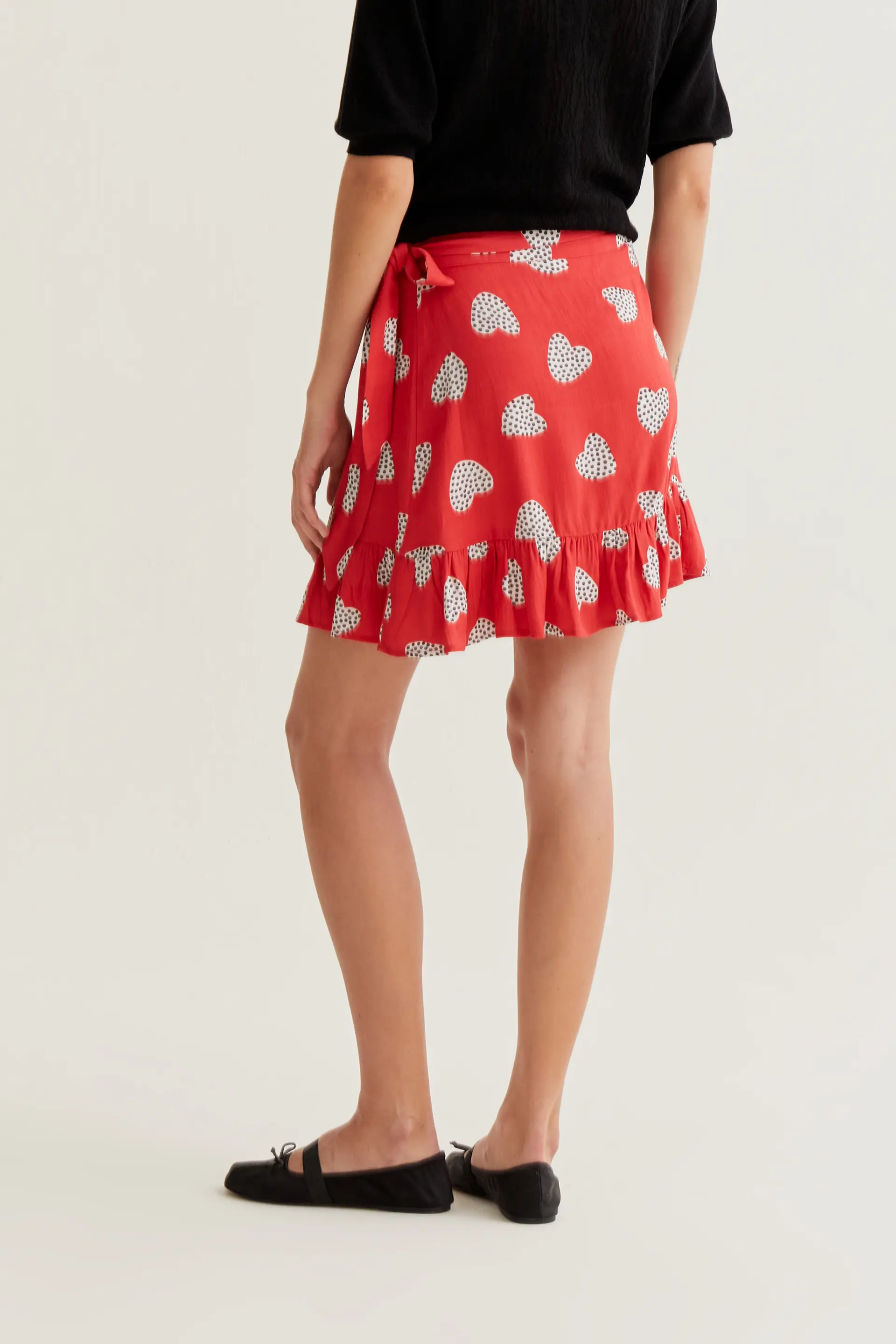 Falda corta con estampado Harmony Red - Image 3