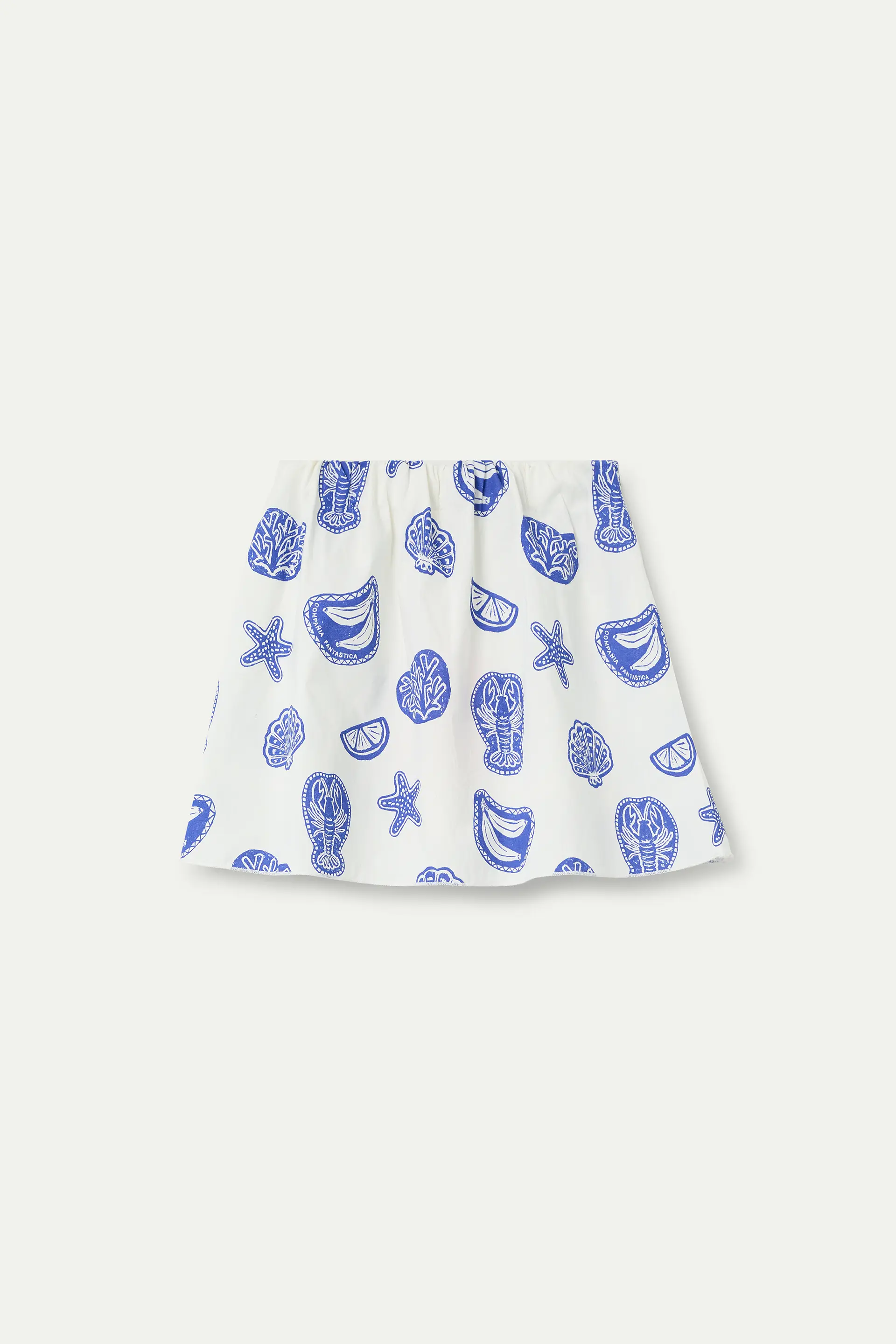 Falda corta de niña 100% algodón estampado Lobster