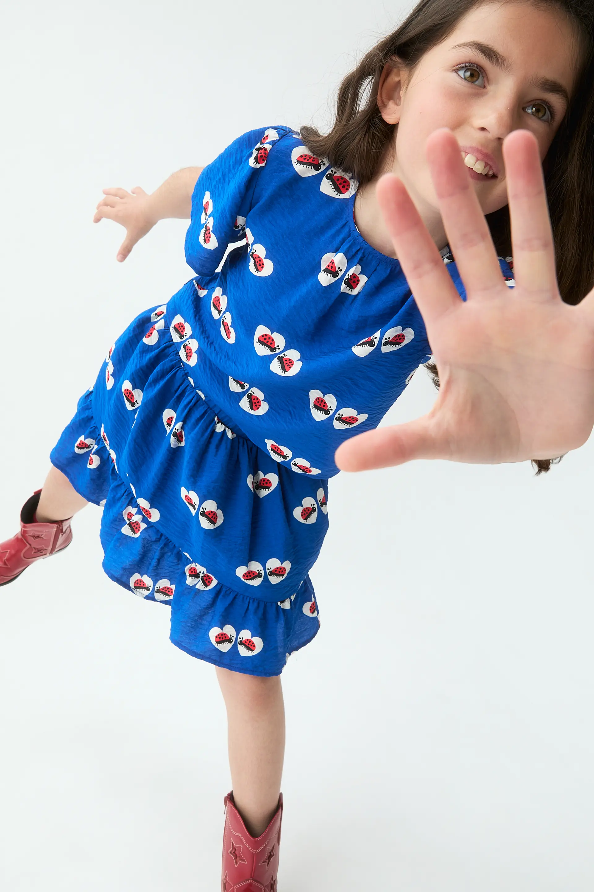 Falda corta de niña con estampado Coccinella - Image 4