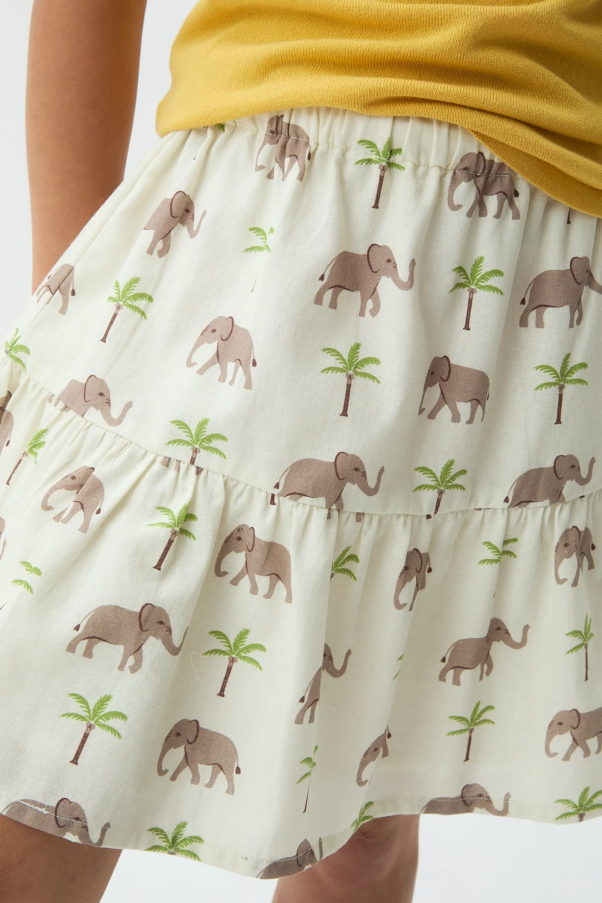 Falda corta de niña con estampado de Elefante - Image 3