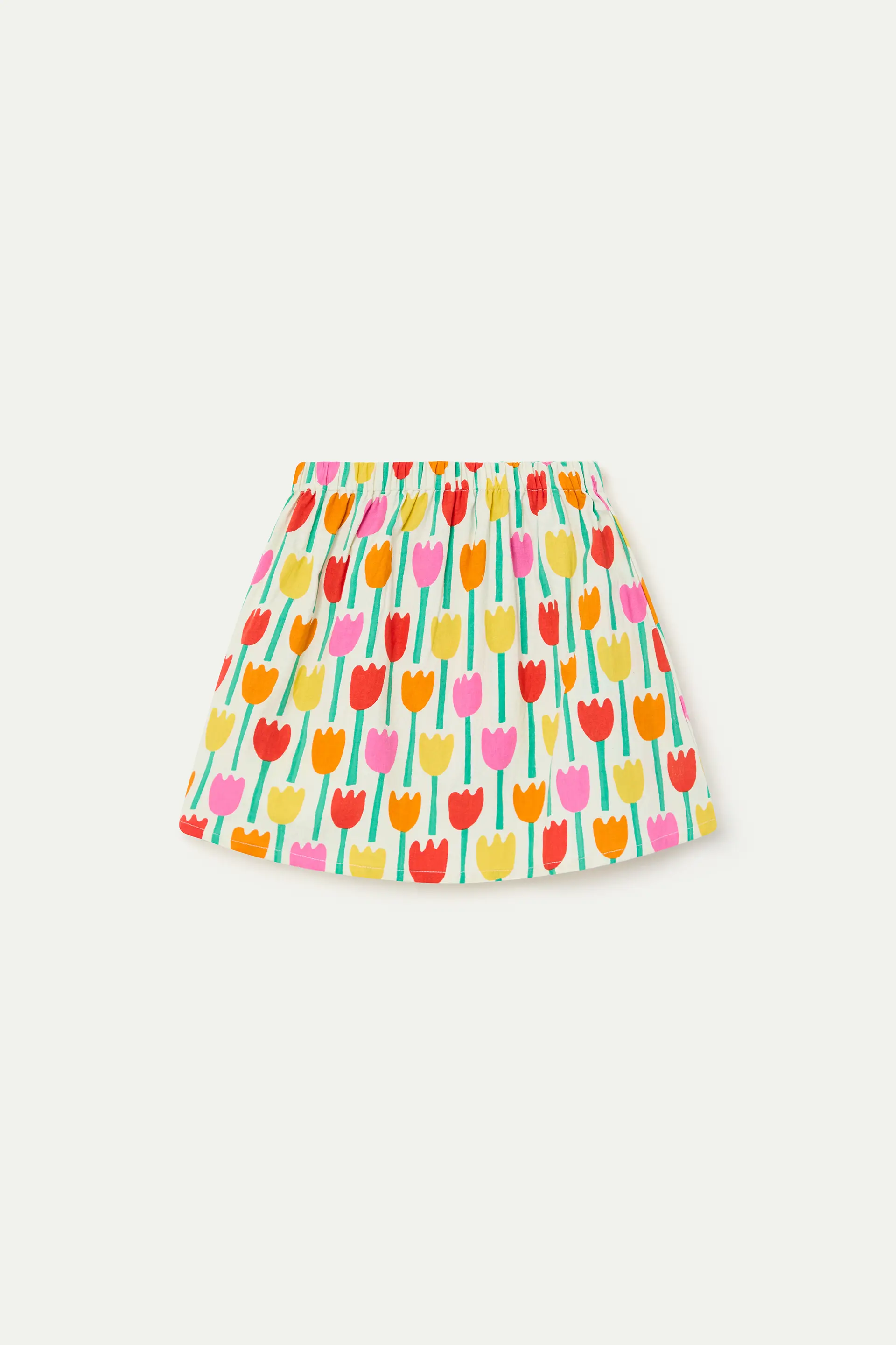 Falda corta de niña con estampado Tulipa - Image 2