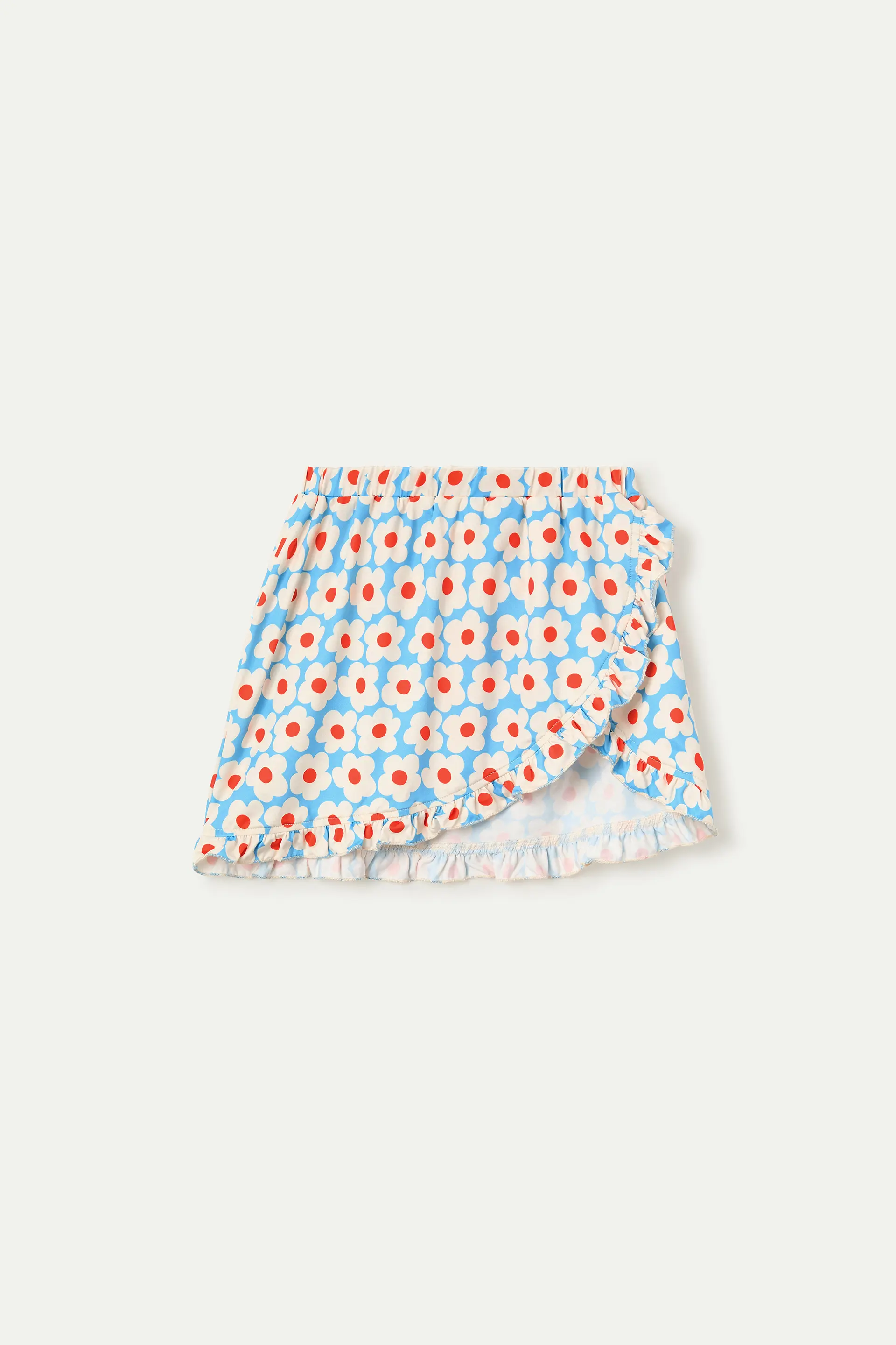 Falda corta pareo de niña con estampado Popcorn - Image 2