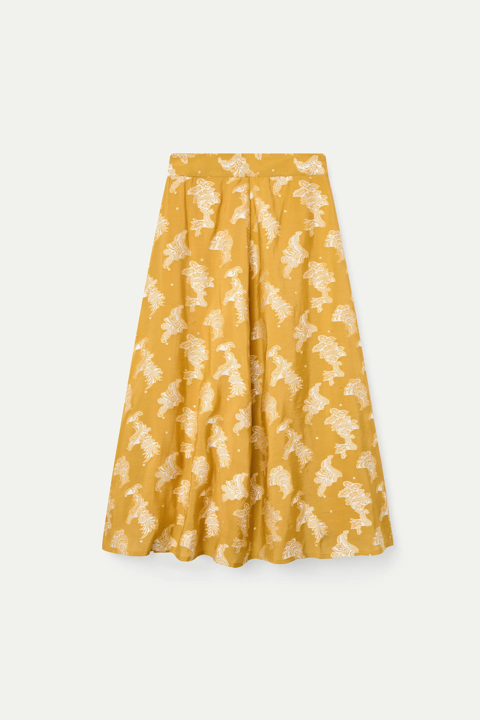 Falda larga con estampado amarillo - Image 2