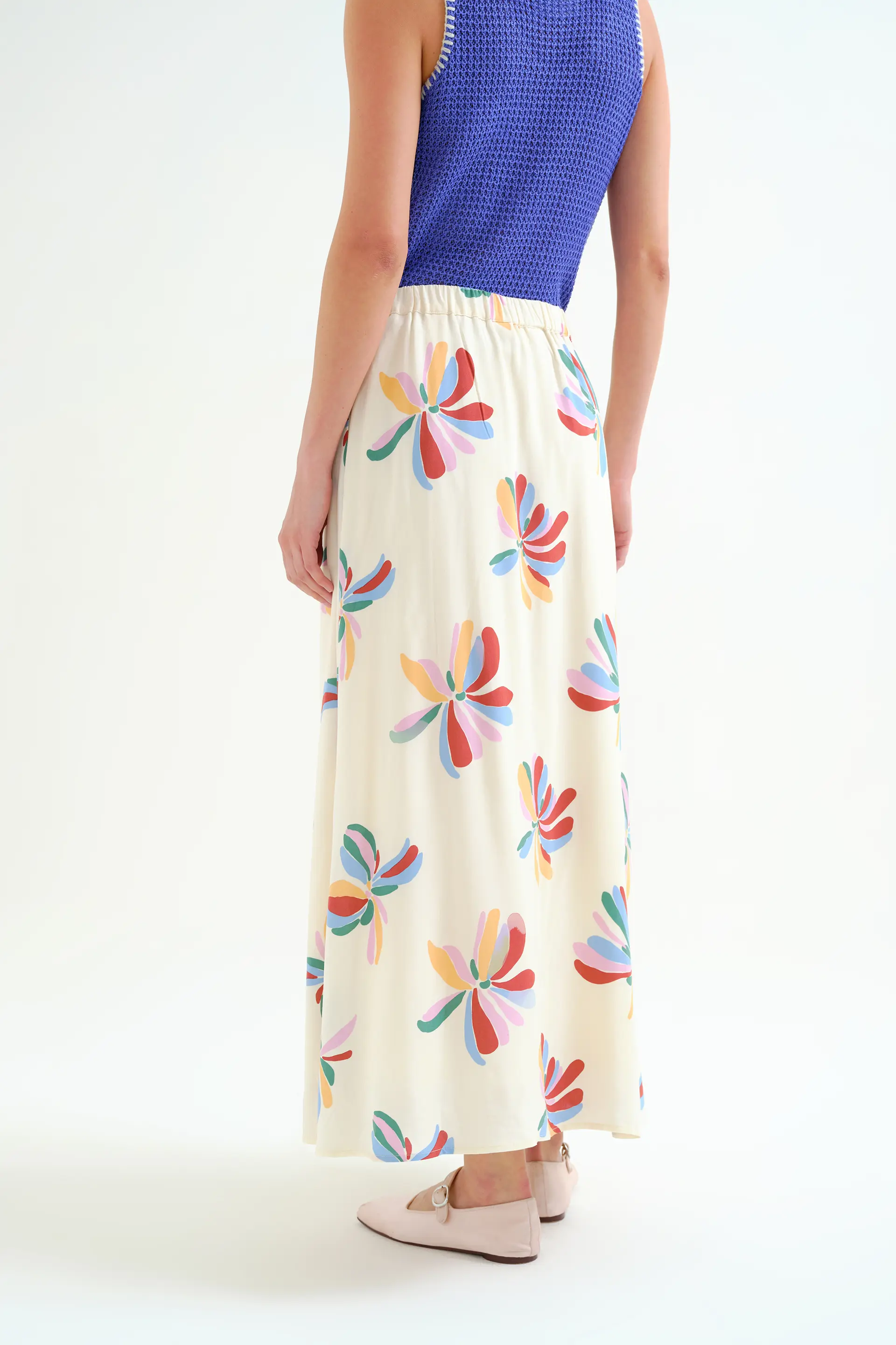 Falda larga con estampado Monarda - Image 3